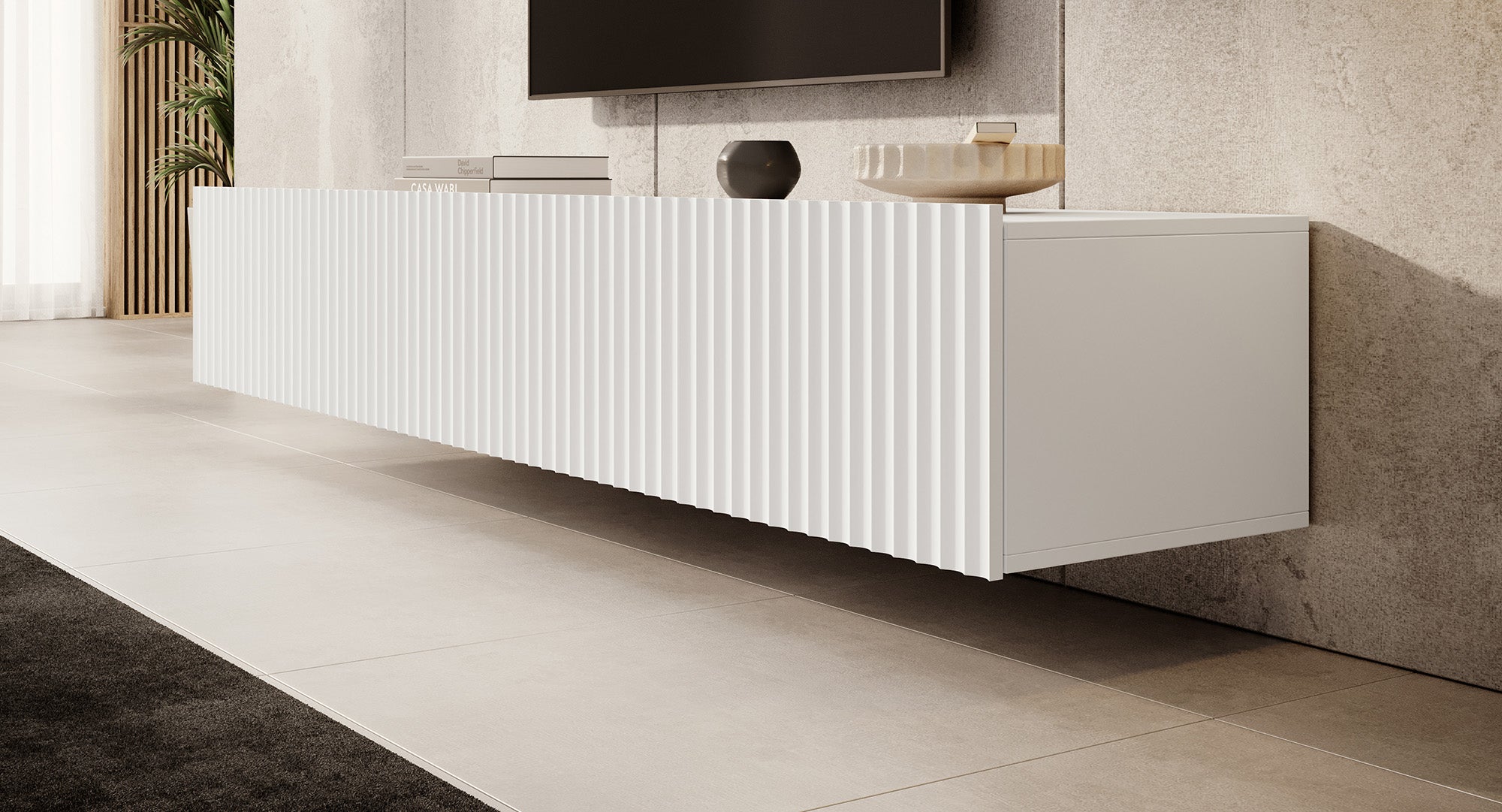 Pepinos - TV-Meubel - Wit - 200 cm