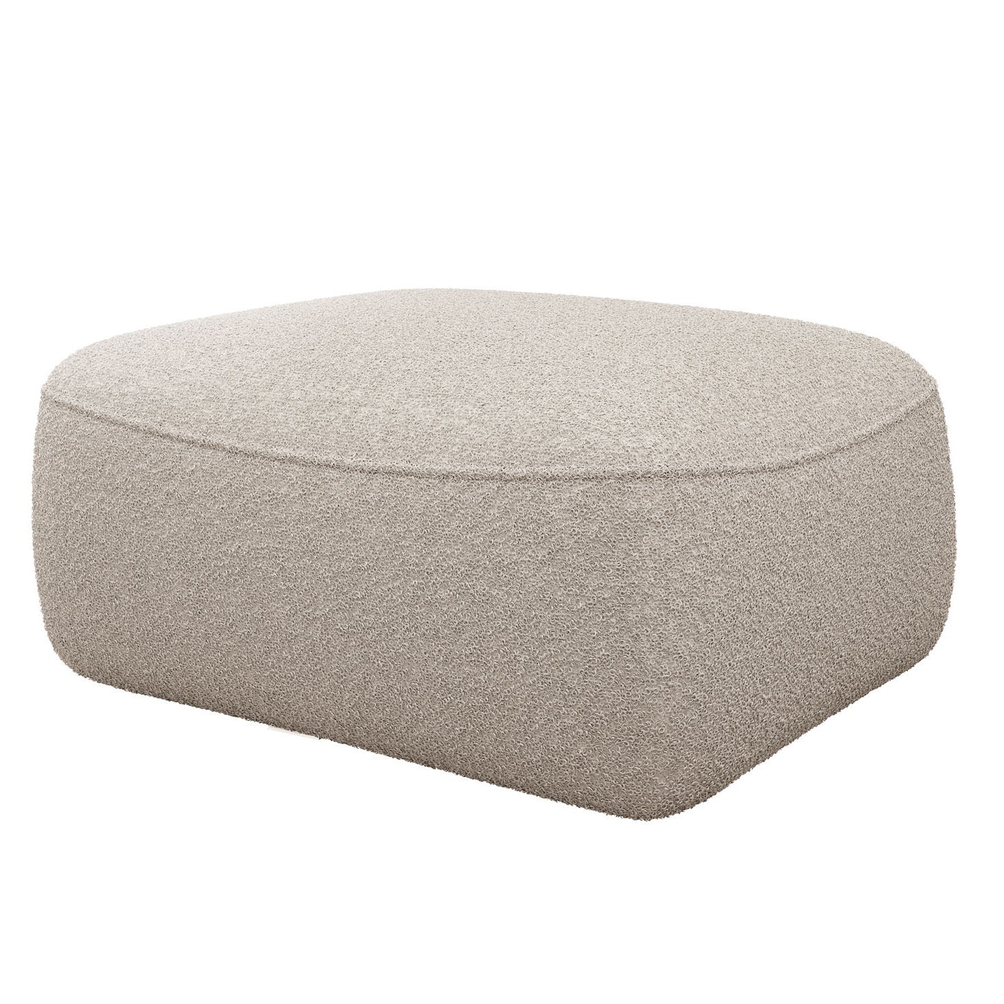 Caesar - Poef - Teddystof beige