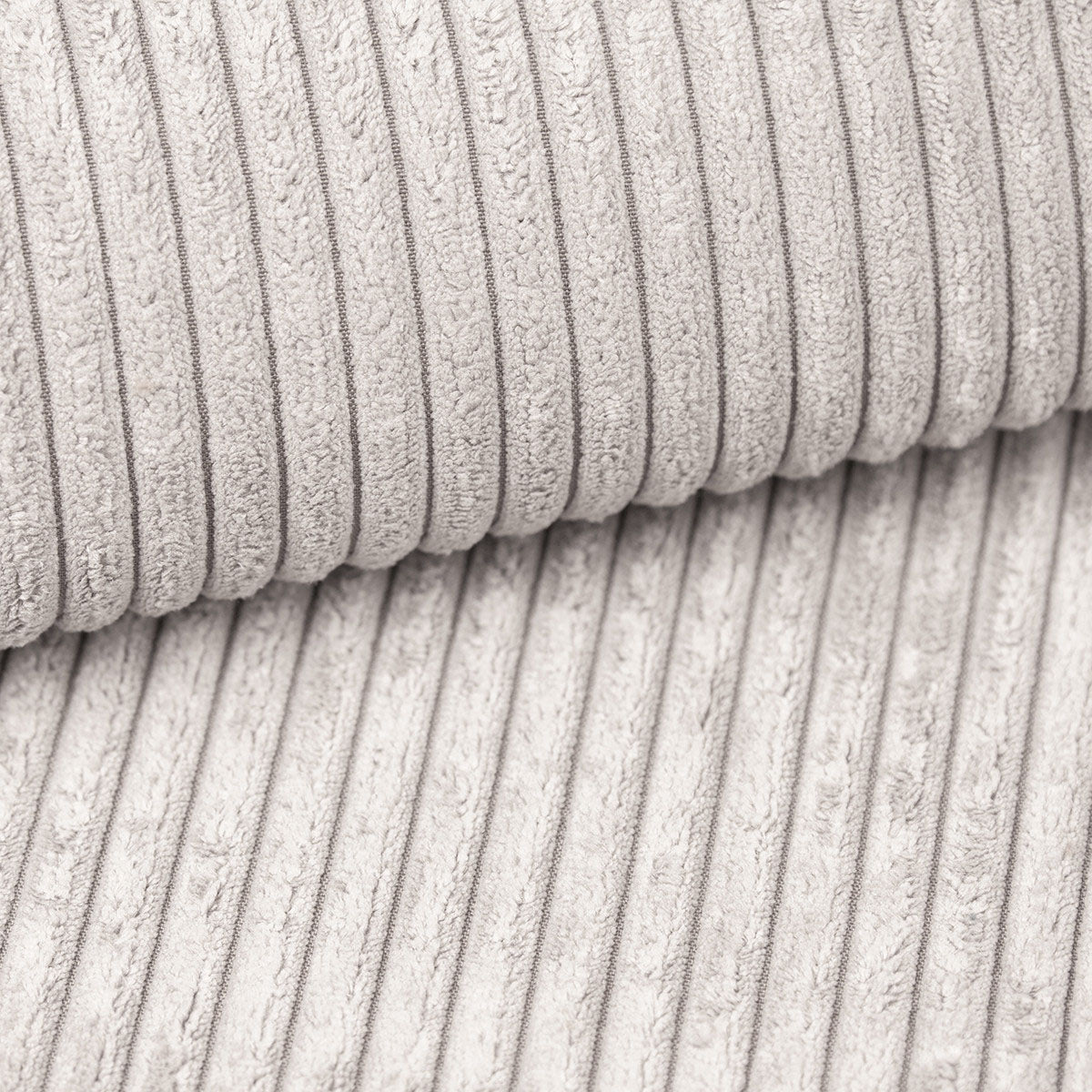 Alfort - Hoekbank 3-zits met chaise longue - Ribstof beige - Rechts