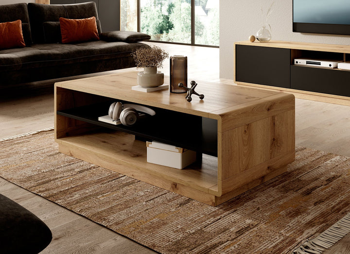 Acuna - Salontafel - Zwart/eiken