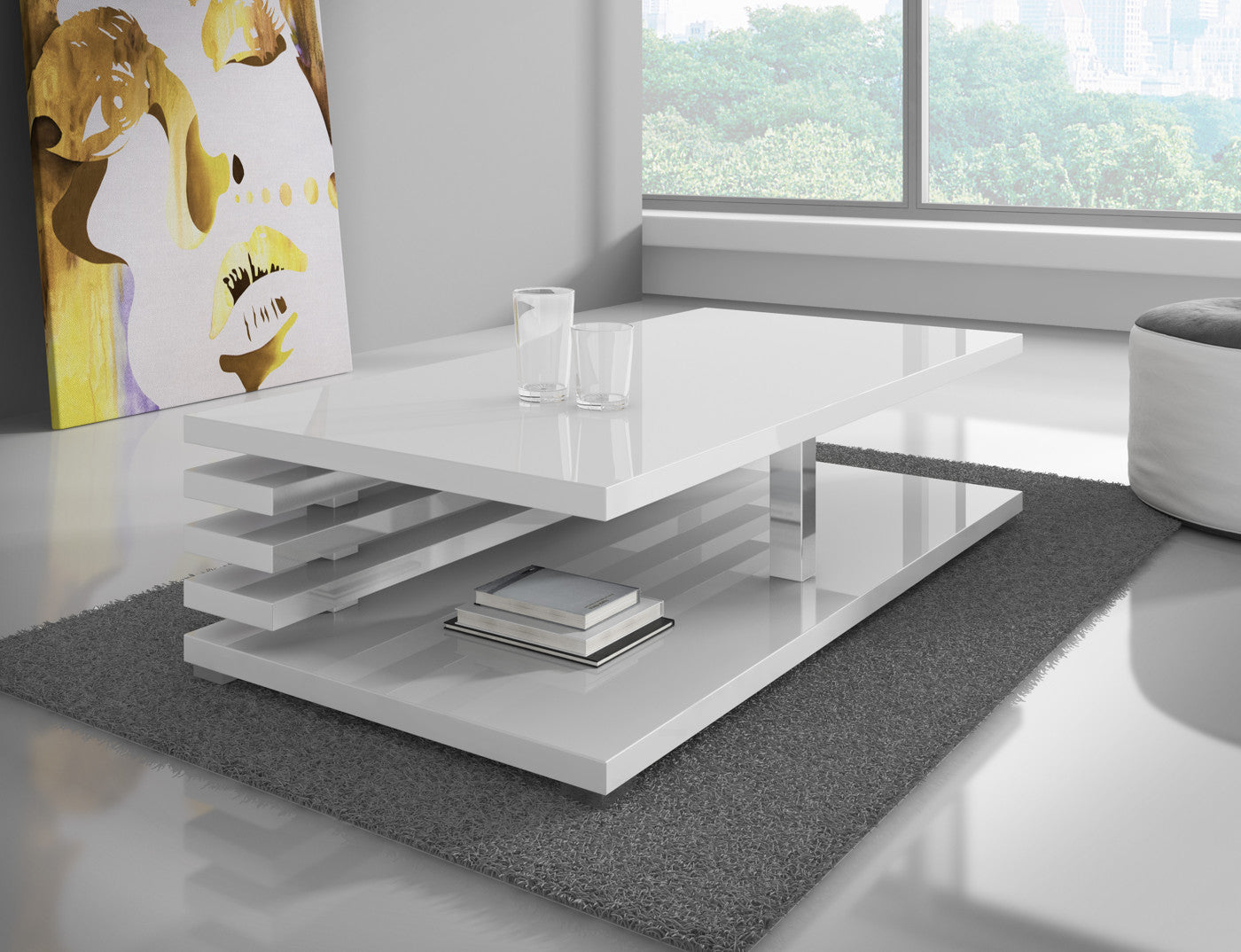 Altea - Salontafel - Wit hoogglans