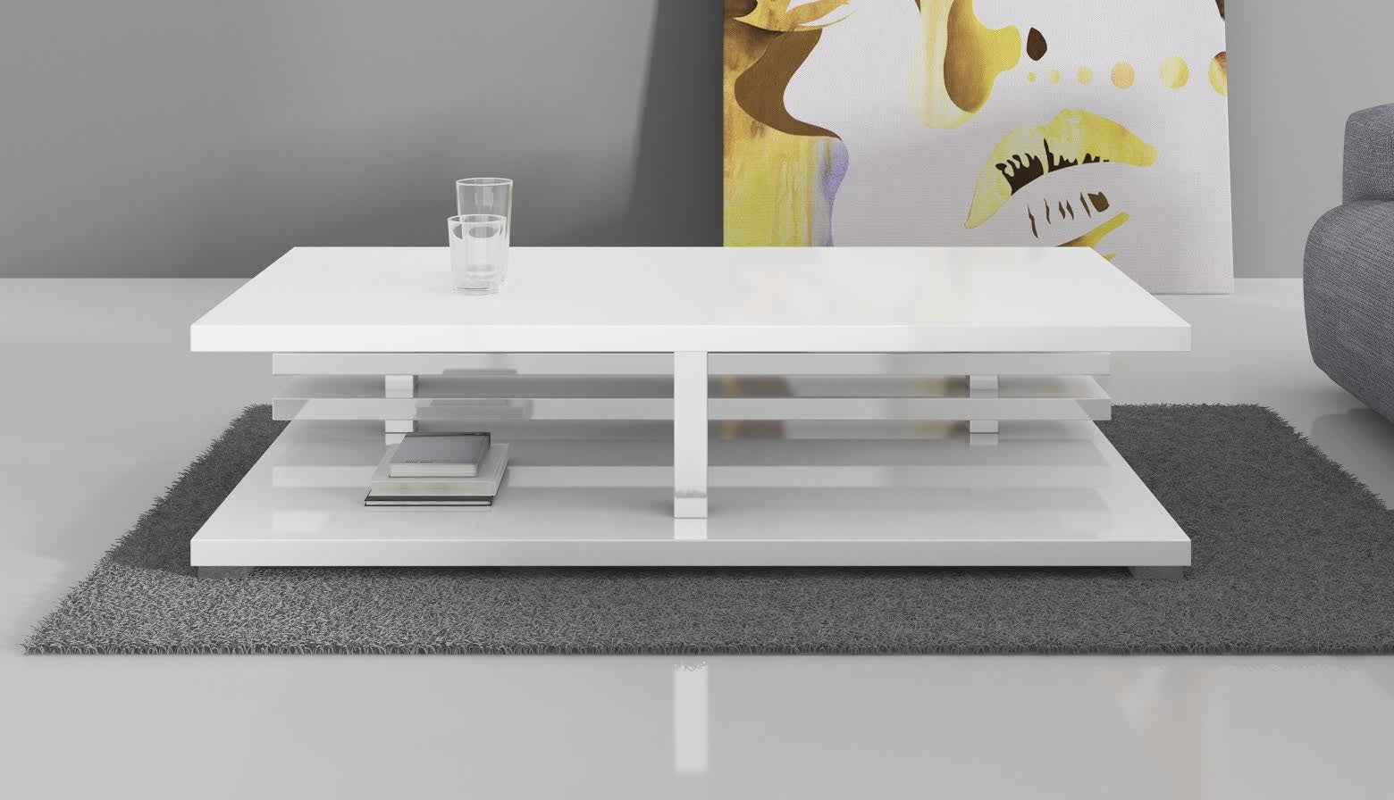 Altea - Salontafel - Wit hoogglans