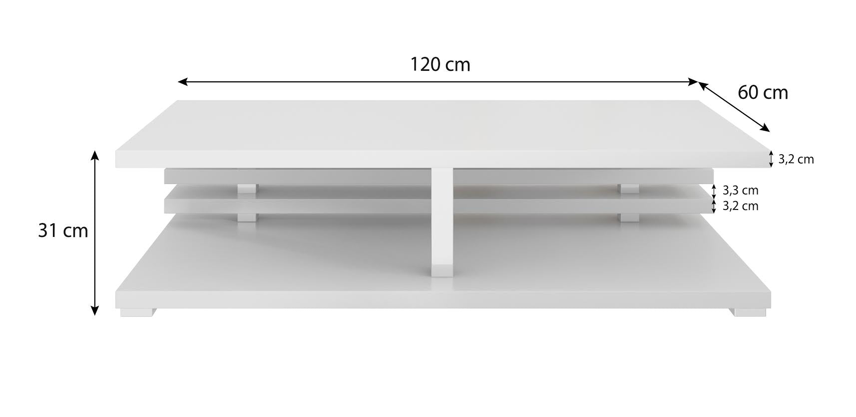 Altea - Salontafel - Zwart