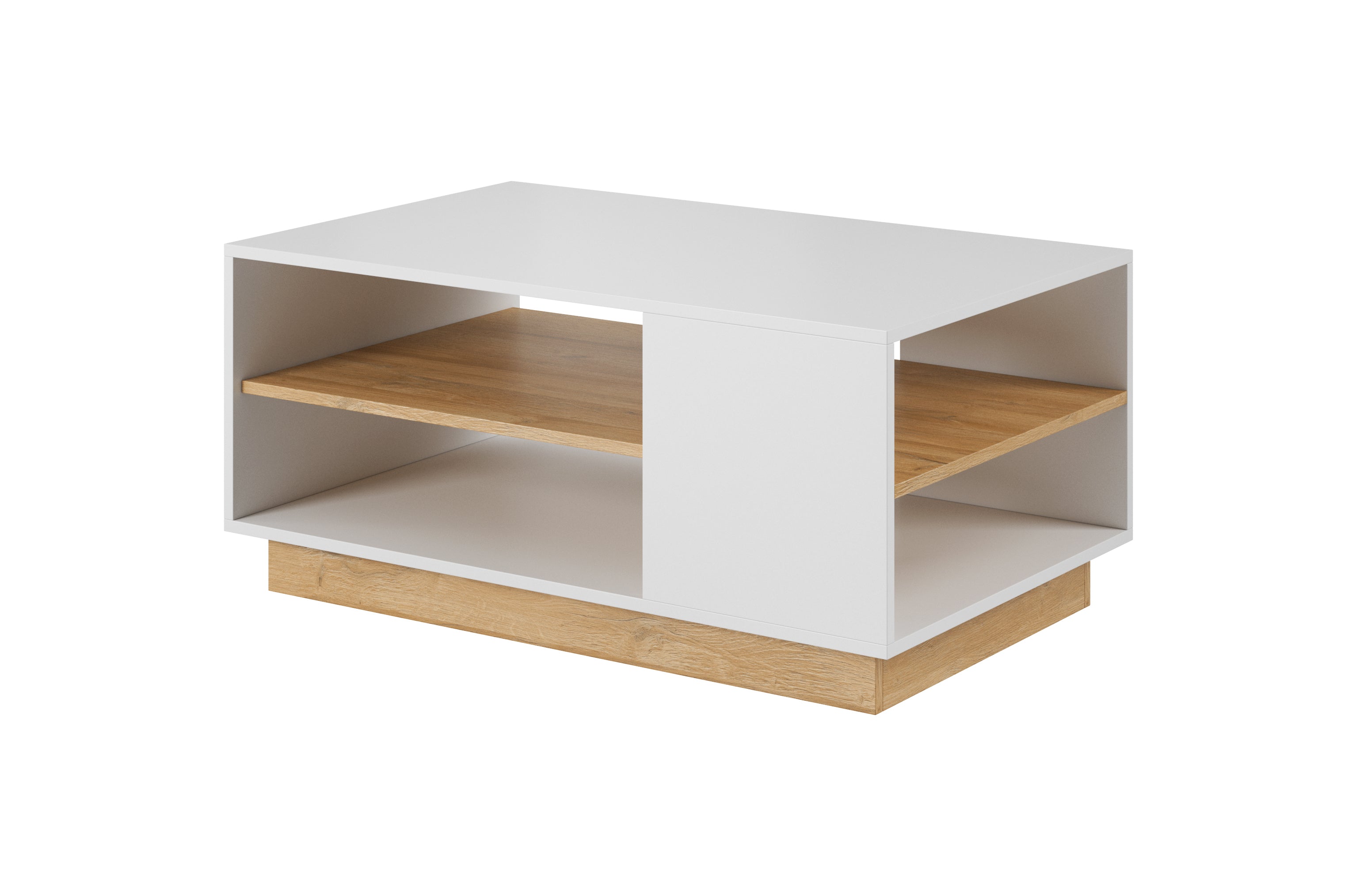 Ashley - Salontafel - Wit/eiken