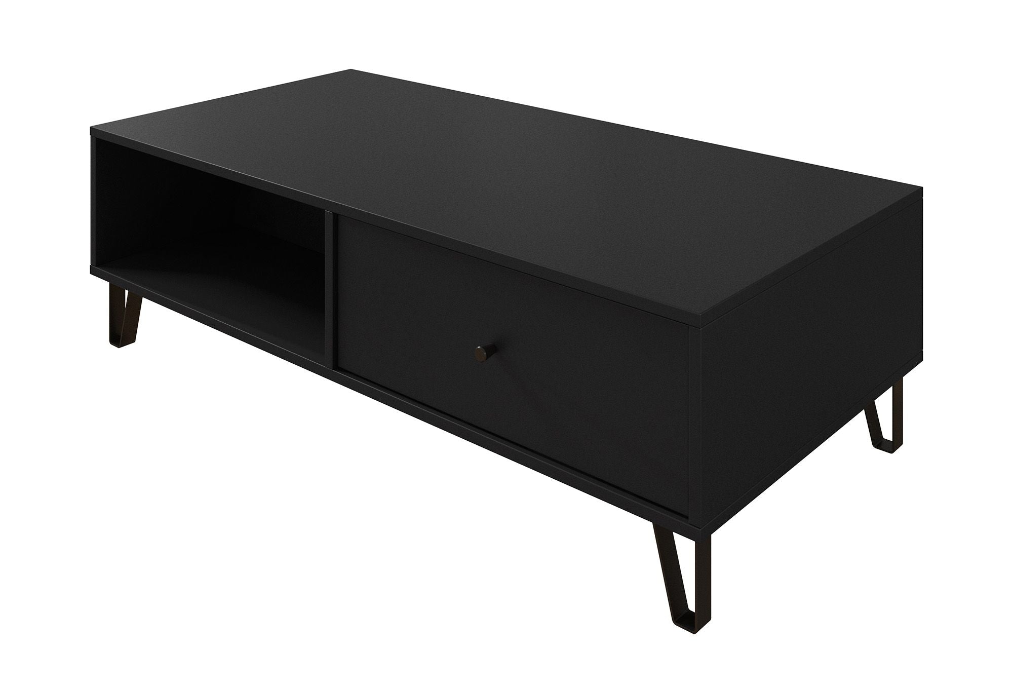 Salontafel Barlo - Mat Zwart - 110 cm