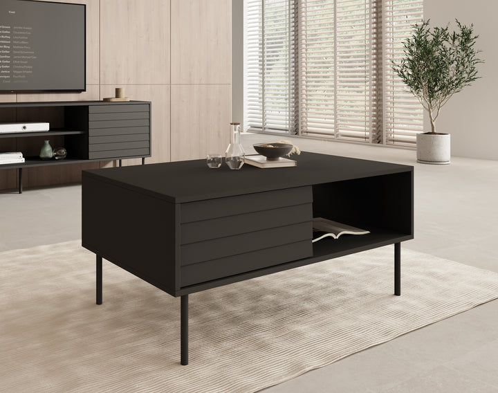 Cordoba - Salontafel met opbergruimte - Zwart
