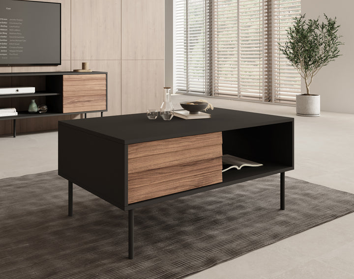 Cordoba 2 - Salontafel met opbergruimte - Zwart