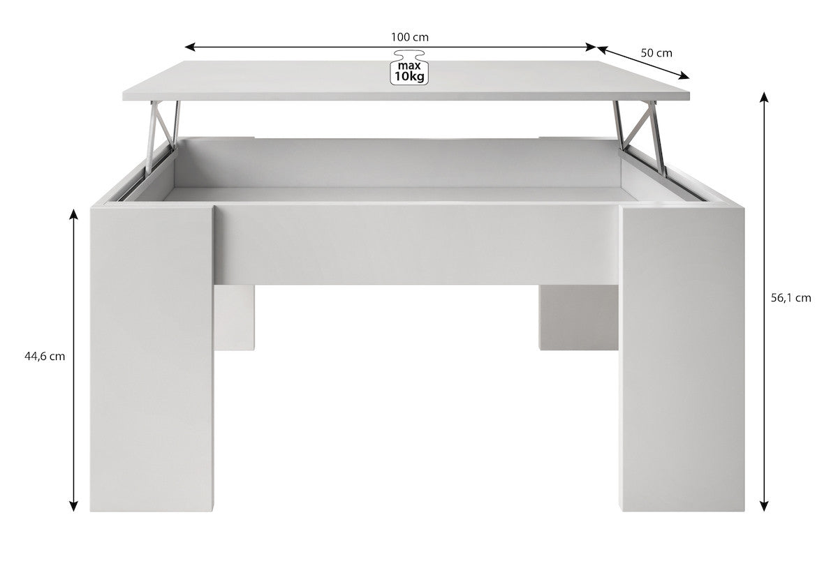 Malia - Salontafel met opbergruimte - Beige