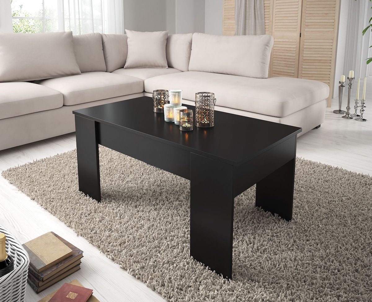 Malia - Salontafel met opbergruimte - Zwart