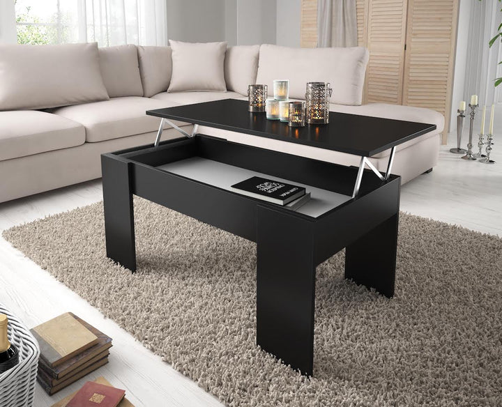 Malia - Salontafel met opbergruimte - Zwart