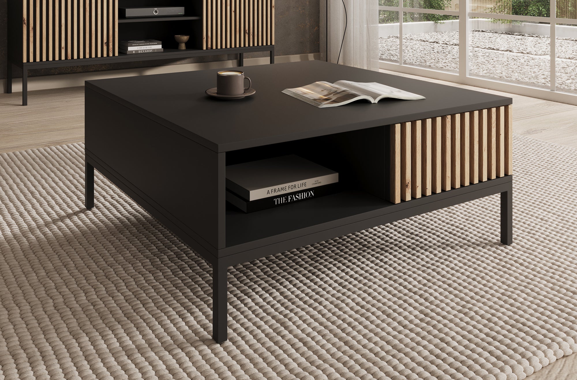Marbella - Salontafel met lade - Zwart