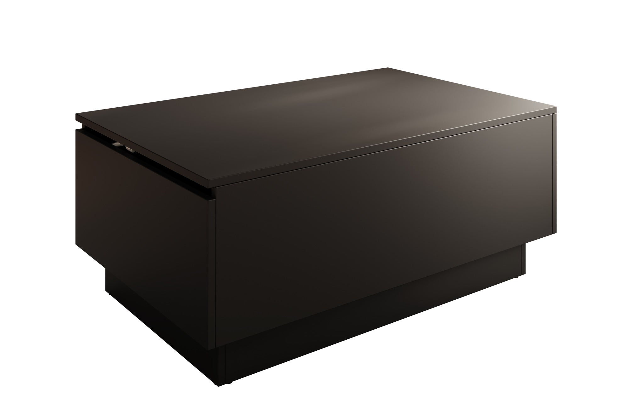 Salontafel Paul met glazen blad 95x50cm - zwart Modern Salontafel Paul met glazen blad 95x50cm - zwart Modern
