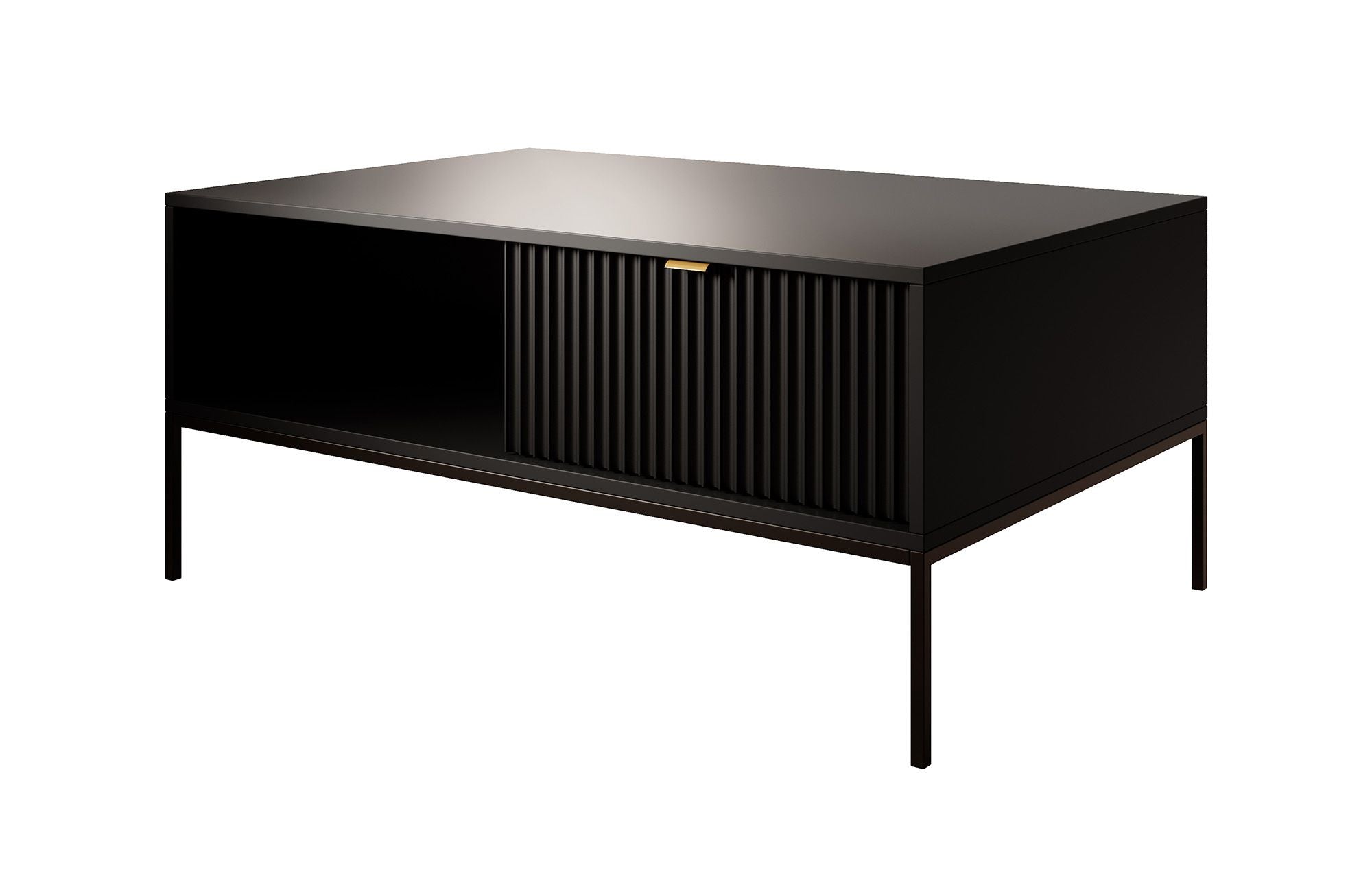 Navil - Salontafel met 2 lades - Zwart