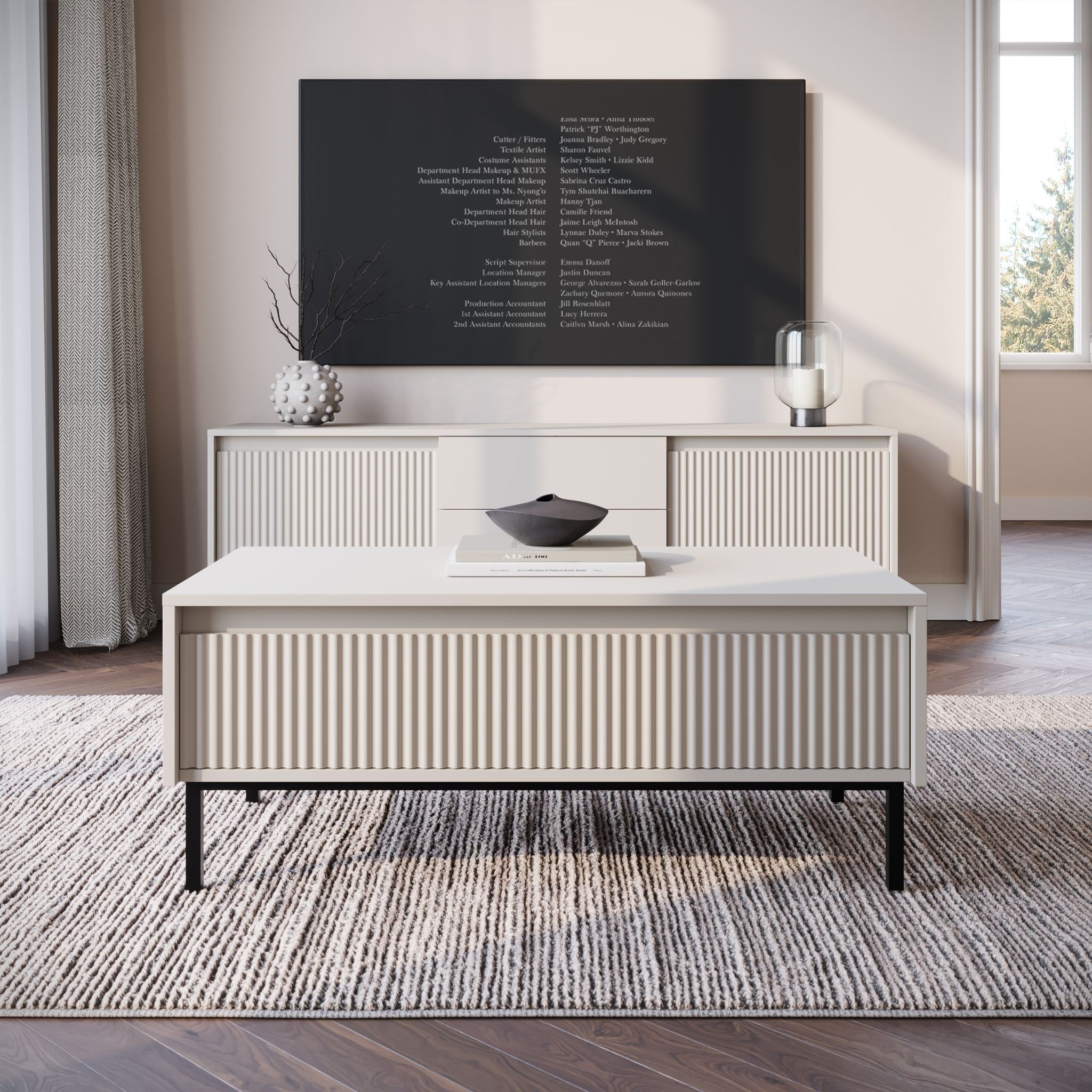 Orvana - Salontafel met lade - Beige
