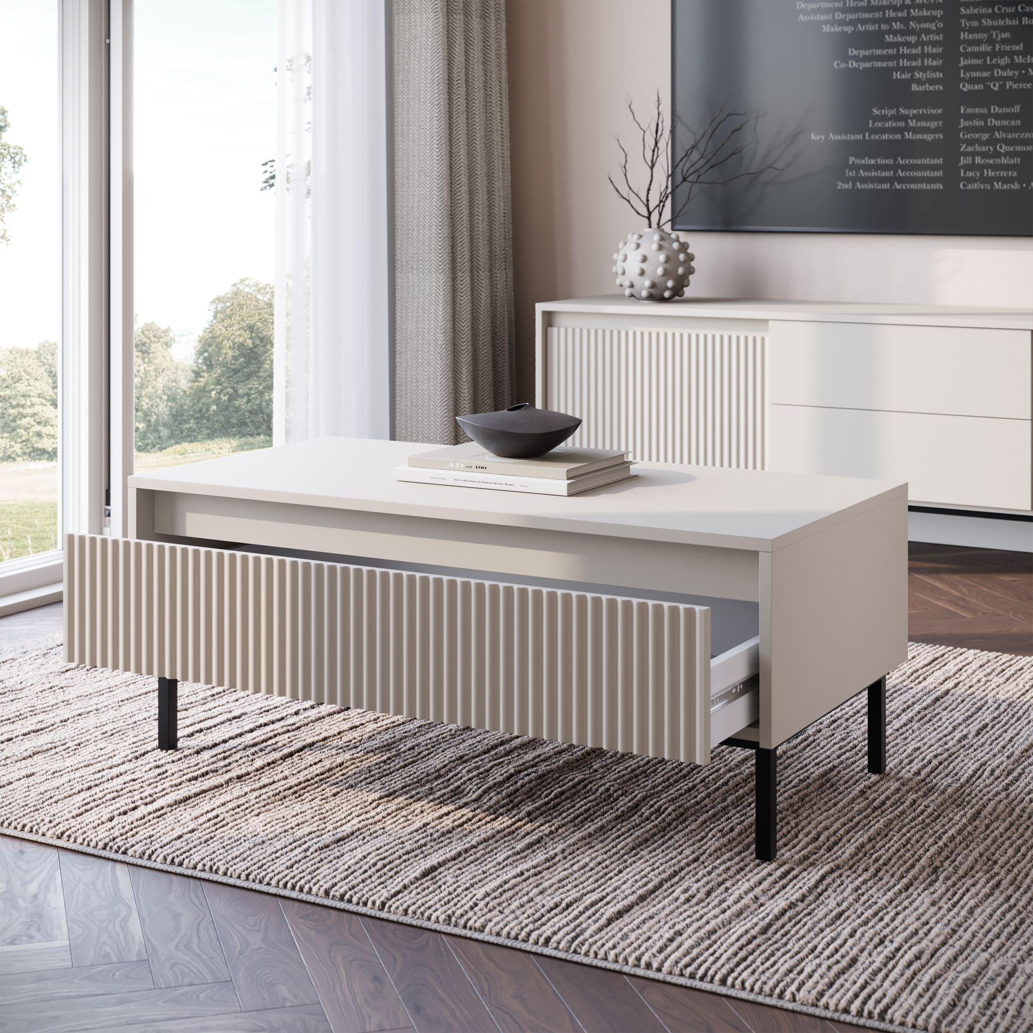 Orvana - Salontafel met lade - Beige