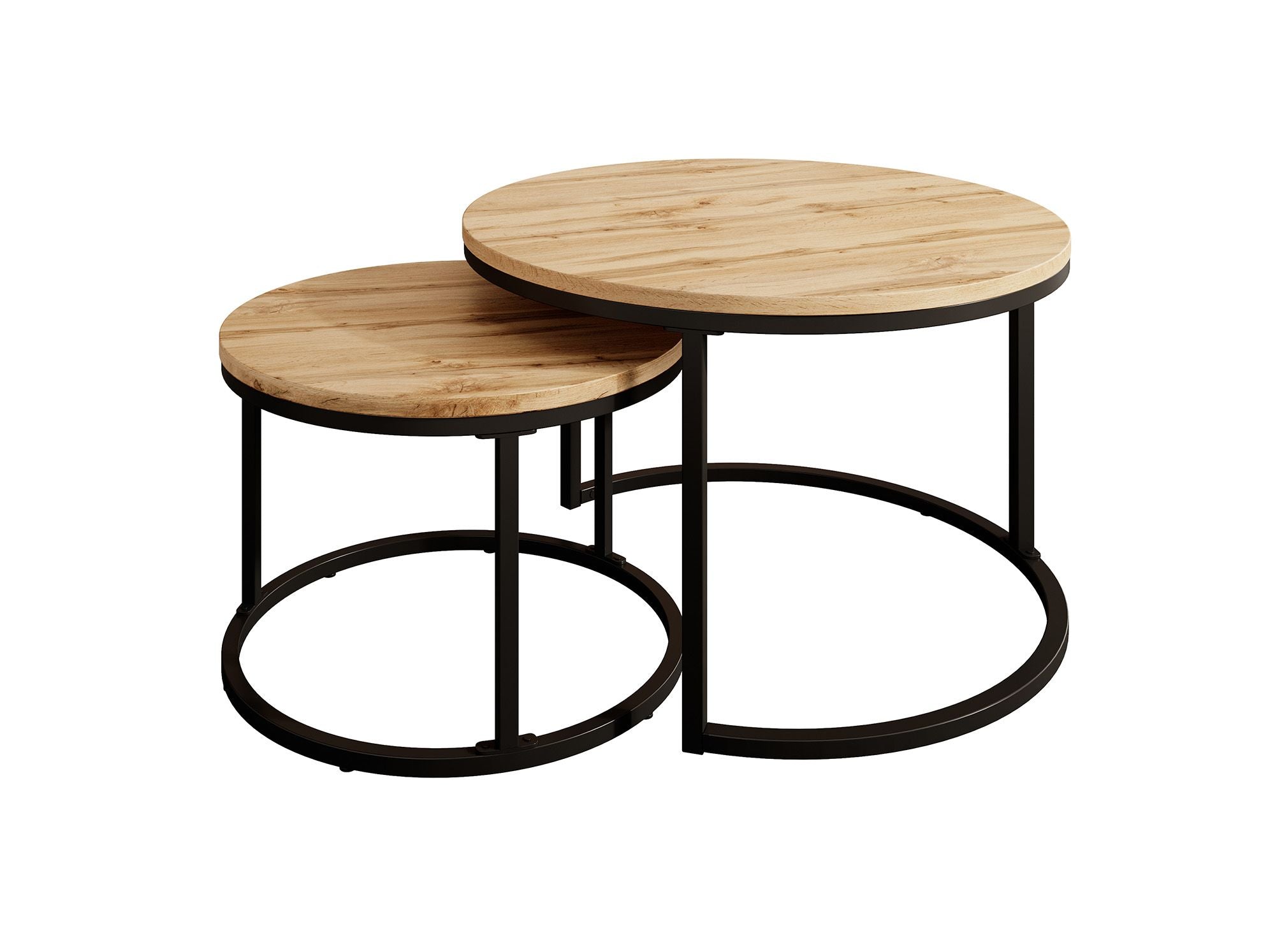 Ovalo - Salontafel set van 2 - Eiken