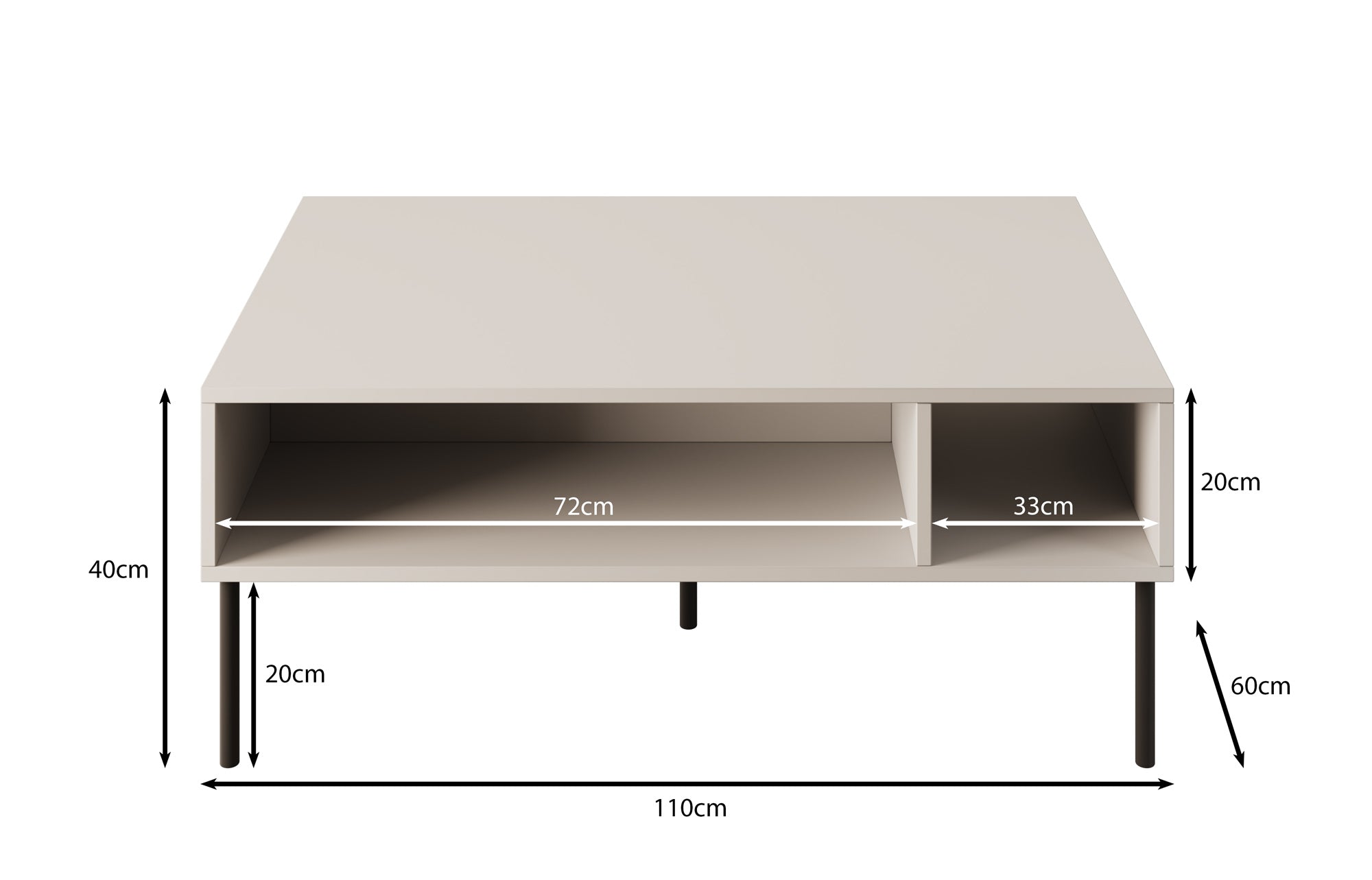 Pierson - Salontafel - Wit