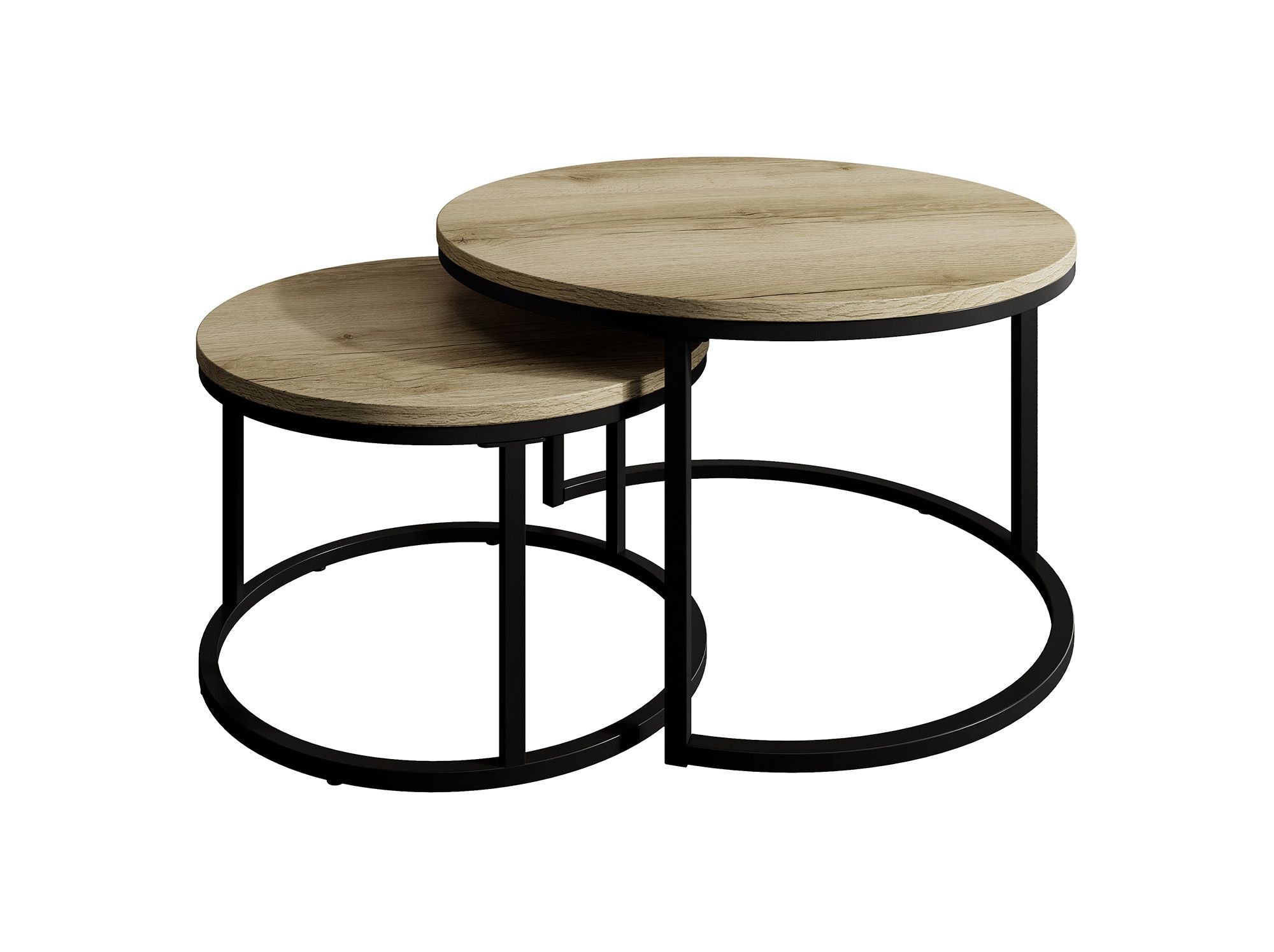 Rica - Salontafel set van 2 - Eiken