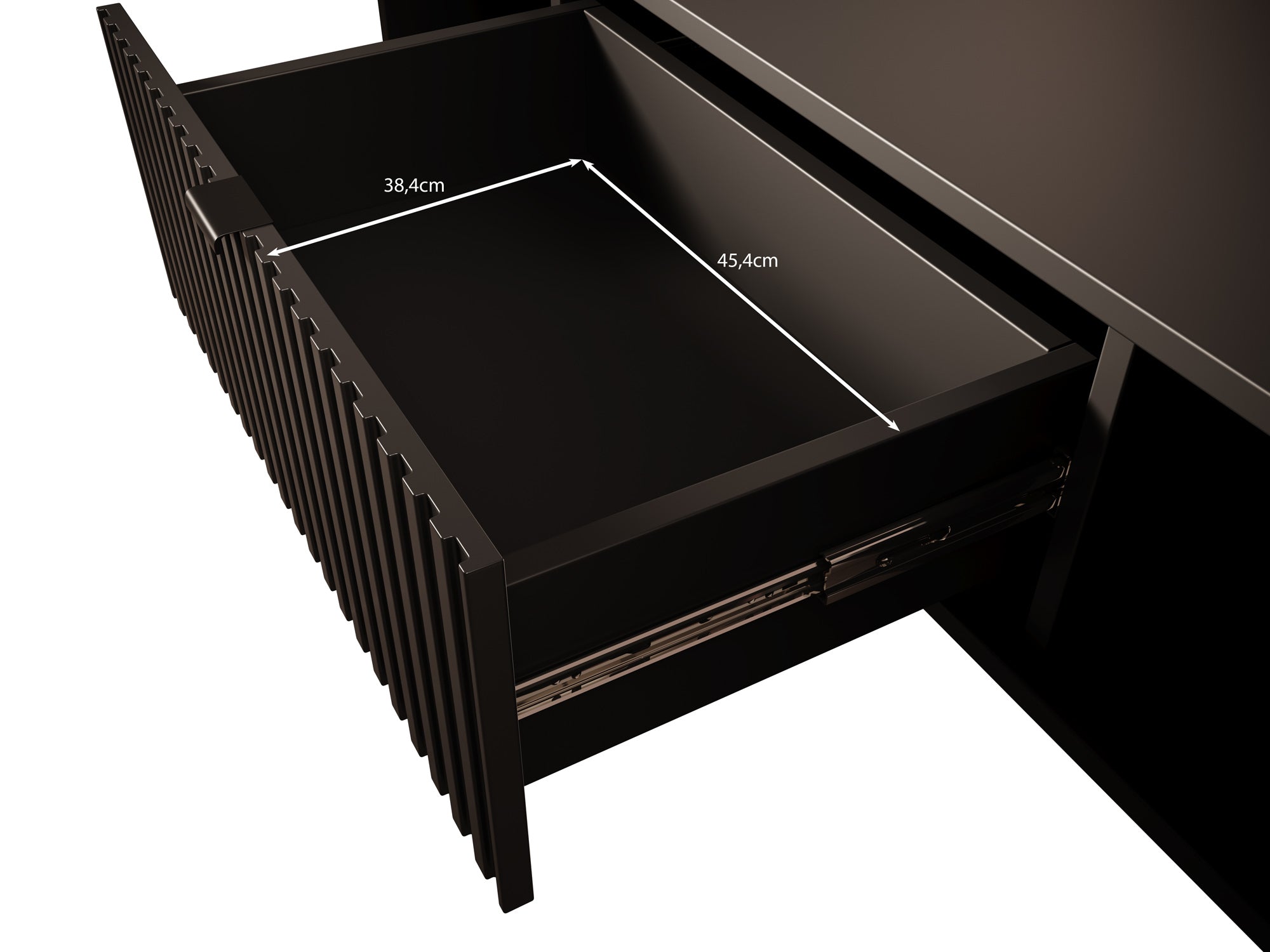 Silvona - Salontafel 2 lades - Zwart