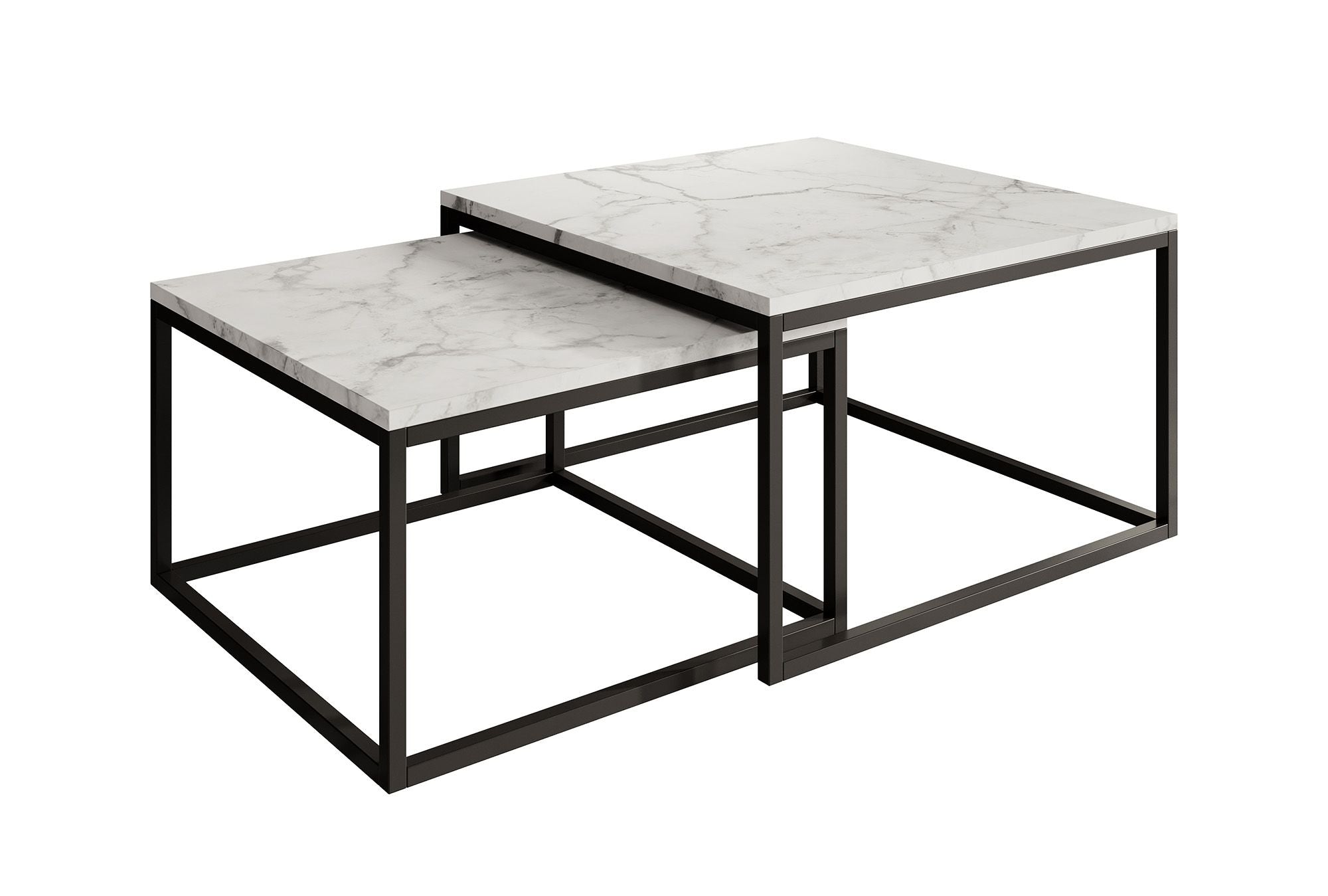 Styler - Salontafel set van 2 - Wit marmerlook