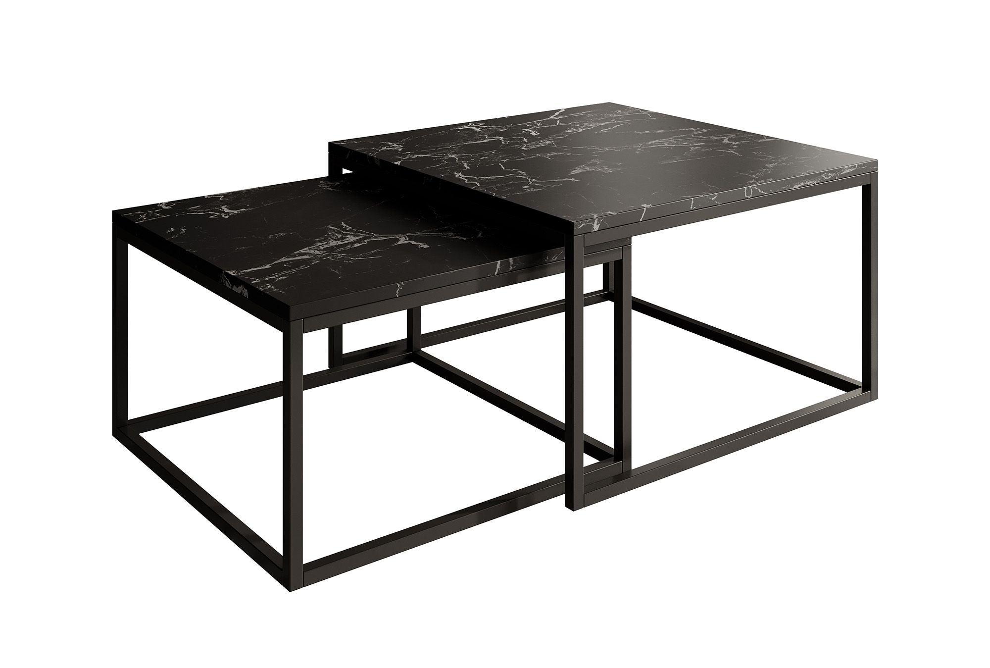 Styler - Salontafel set van 2 - Zwart marmerlook