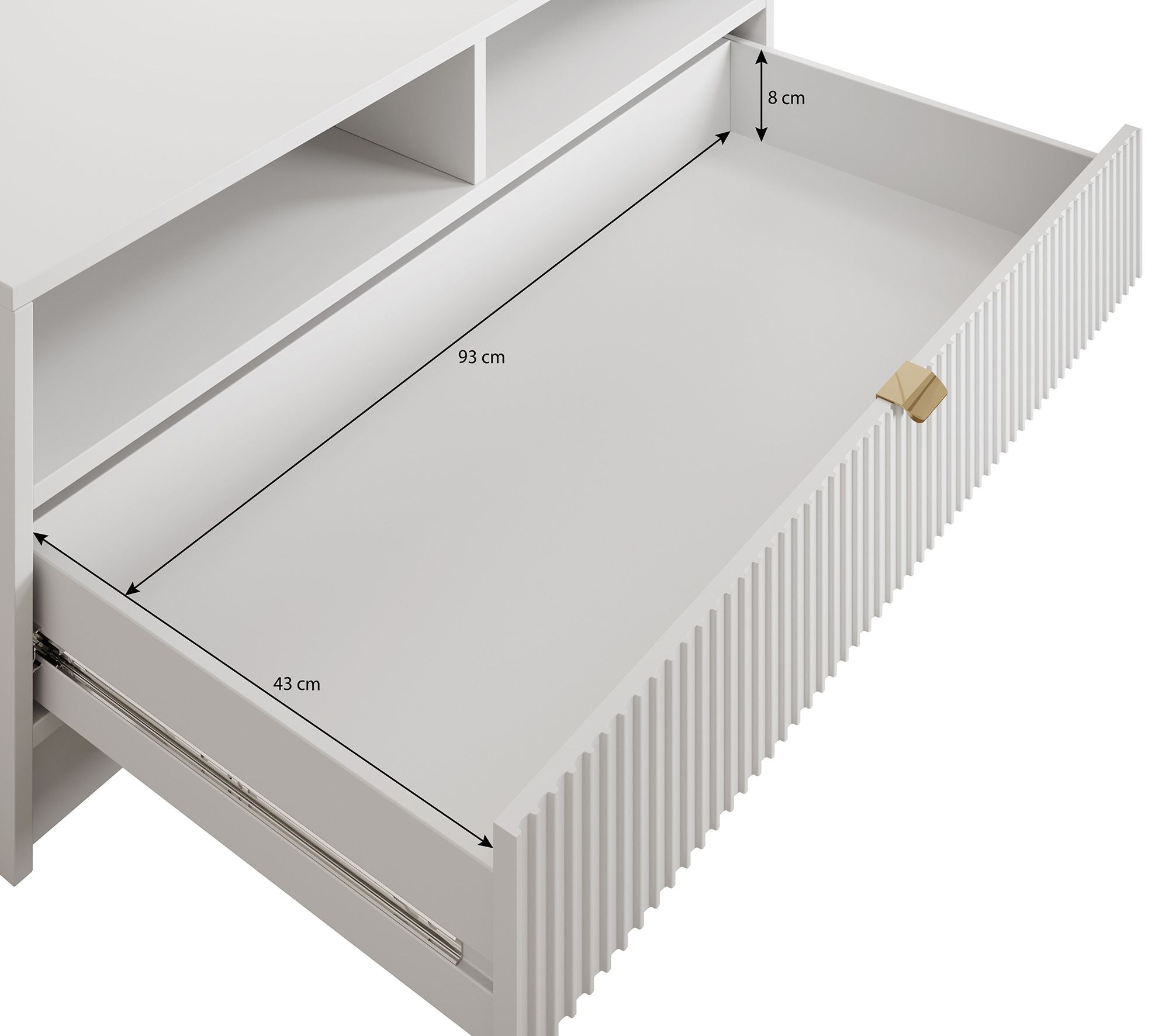 Tavares - Salontafel met lade - Wit