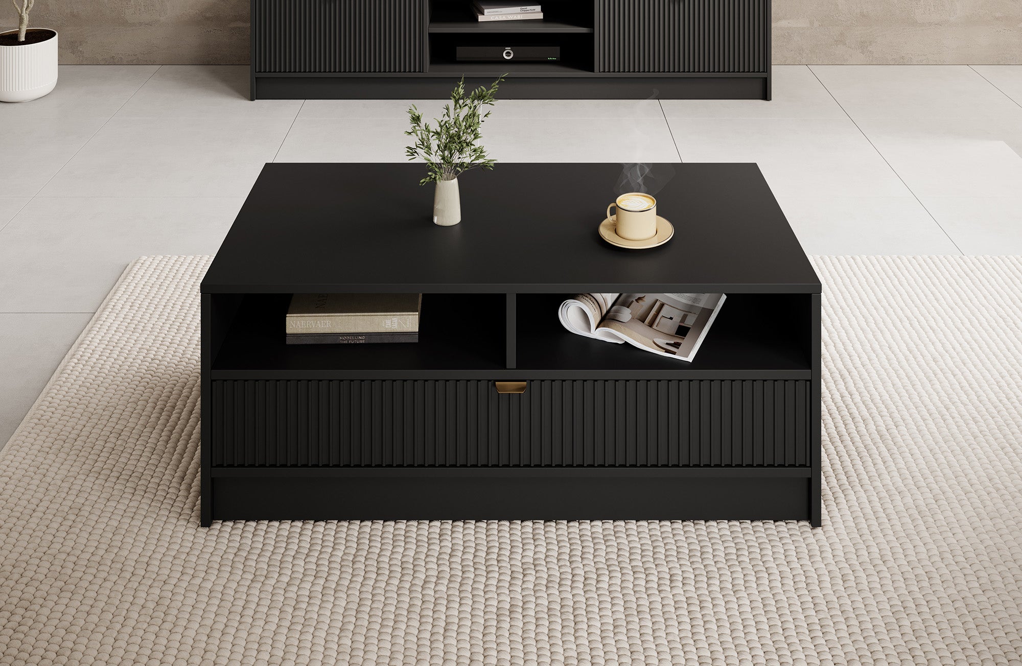 Tavares - Salontafel met lade - Zwart