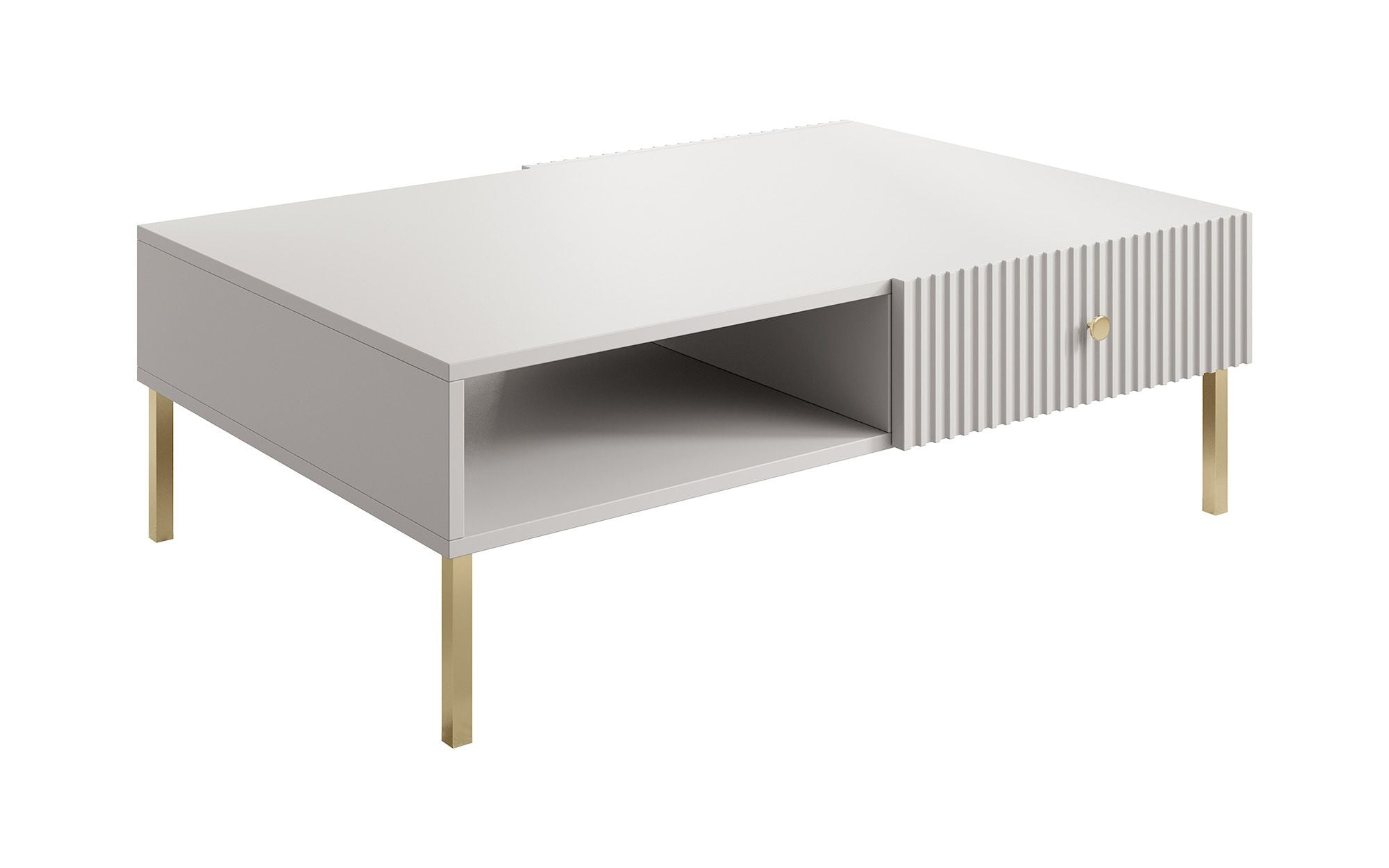 Vermont - Salontafel met 2 lades - Wit
