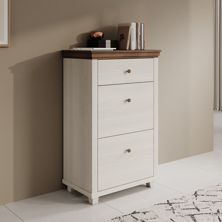 Eric - Schoenenkast met 2 vakken - Wit