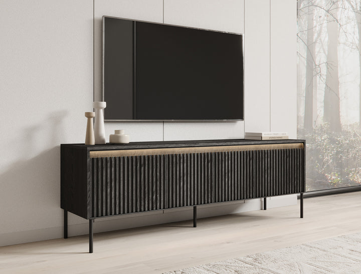 Timoteo - TV-Meubel - Mat zwart  - 167 cm