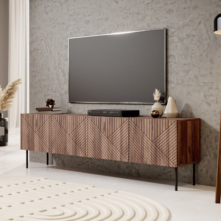 Adelaide - TV-Meubel met 4 deuren - Eiken - 190 cm