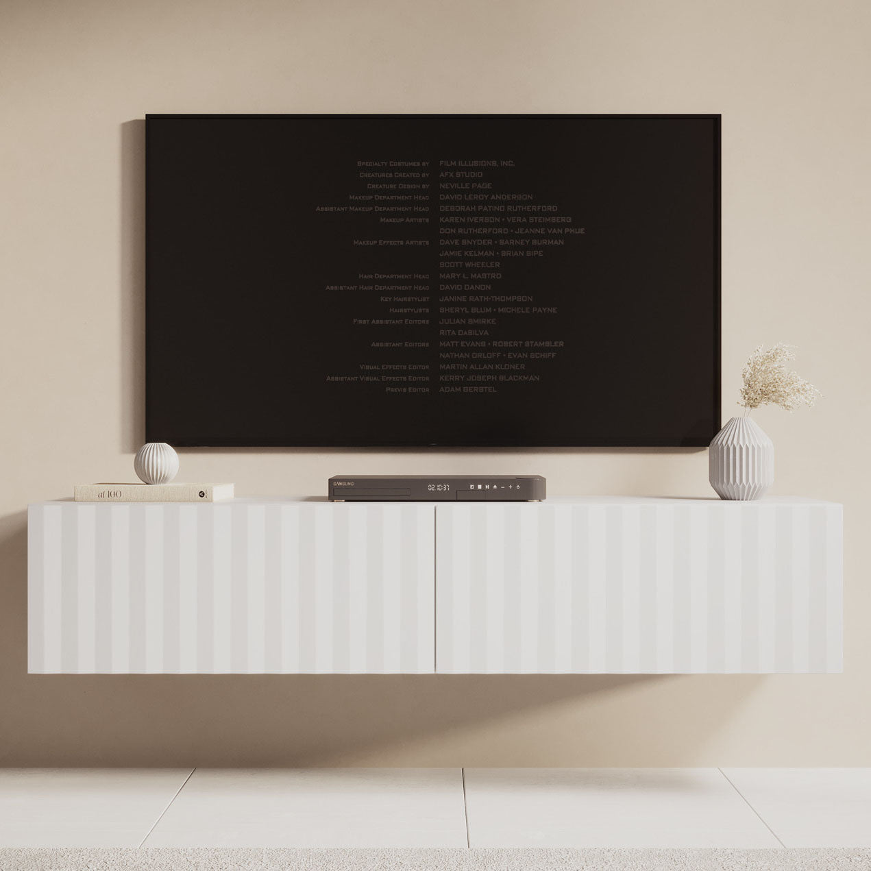 Angelina - TV-Meubel - Wit - 154 cm