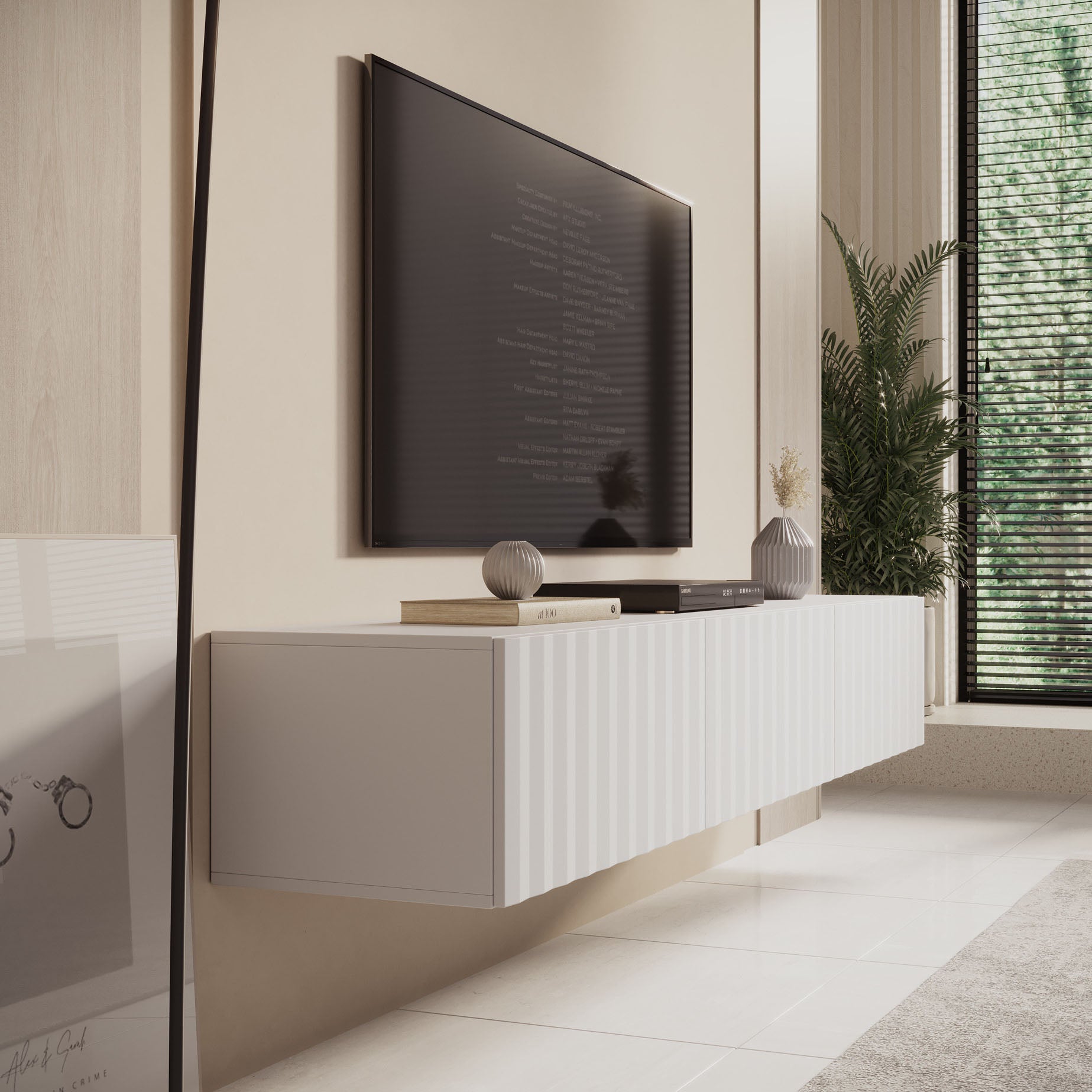Angelina - TV-Meubel - Wit - 192 cm