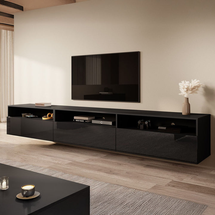 Antrix - TV-Meubel - Zwart - 270 cm