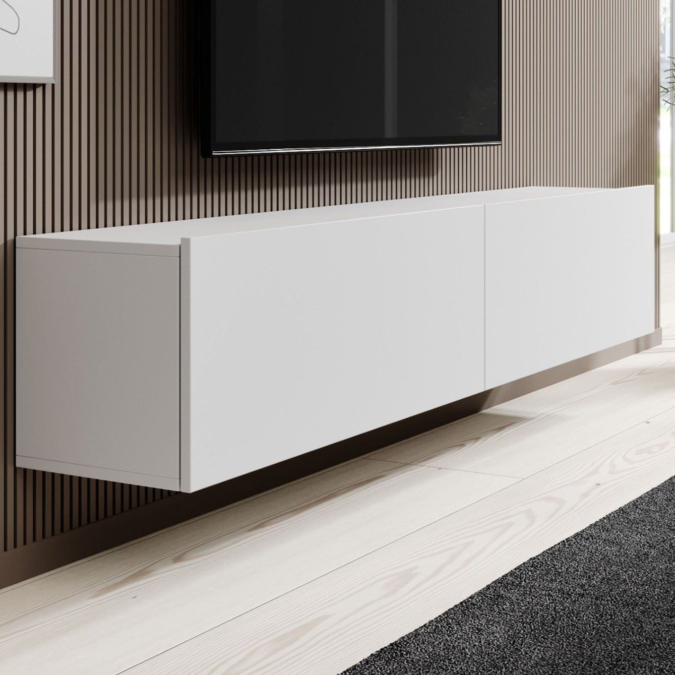 Asilento - TV-Meubel - Mat wit - 180 cm