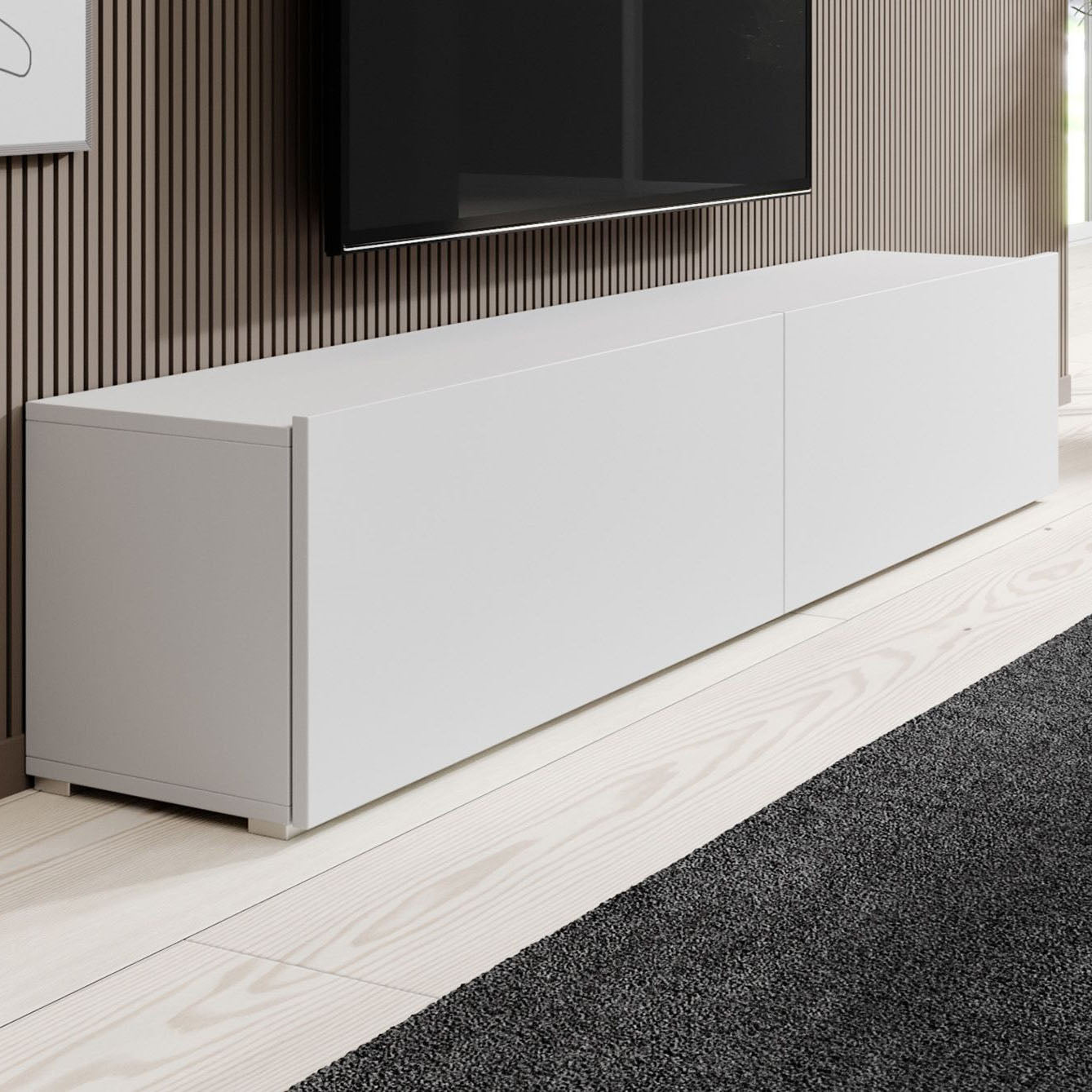 Asilento - TV-Meubel - Mat wit - 180 cm