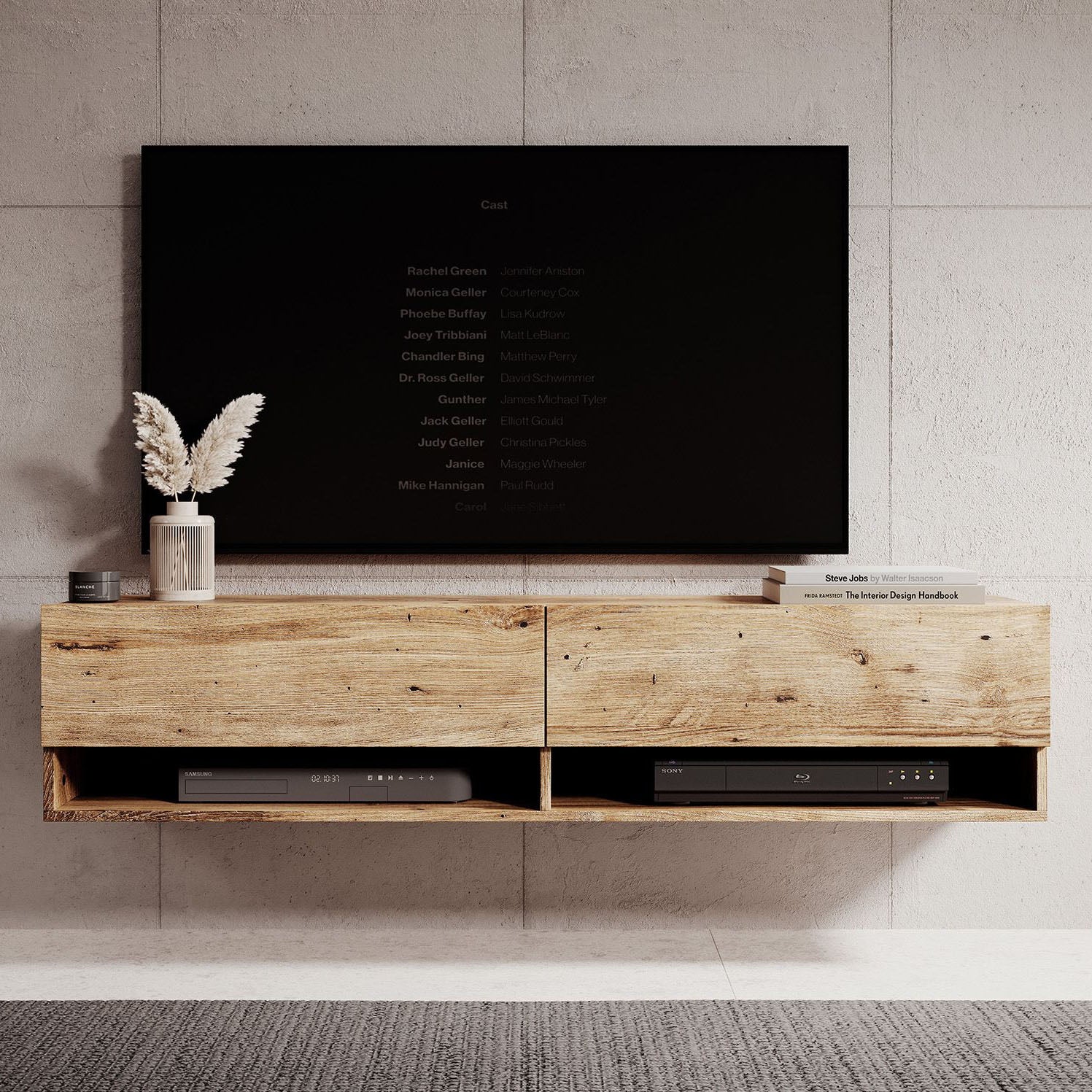 Asino - TV-Meubel  - Kastanje  - 140 cm
