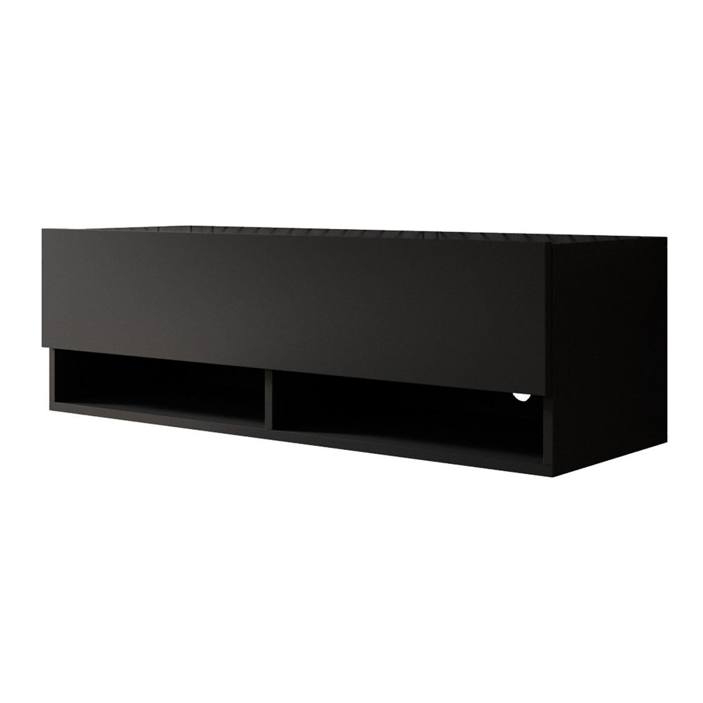 Asino - TV-Meubel  - Mat zwart - 100 cm