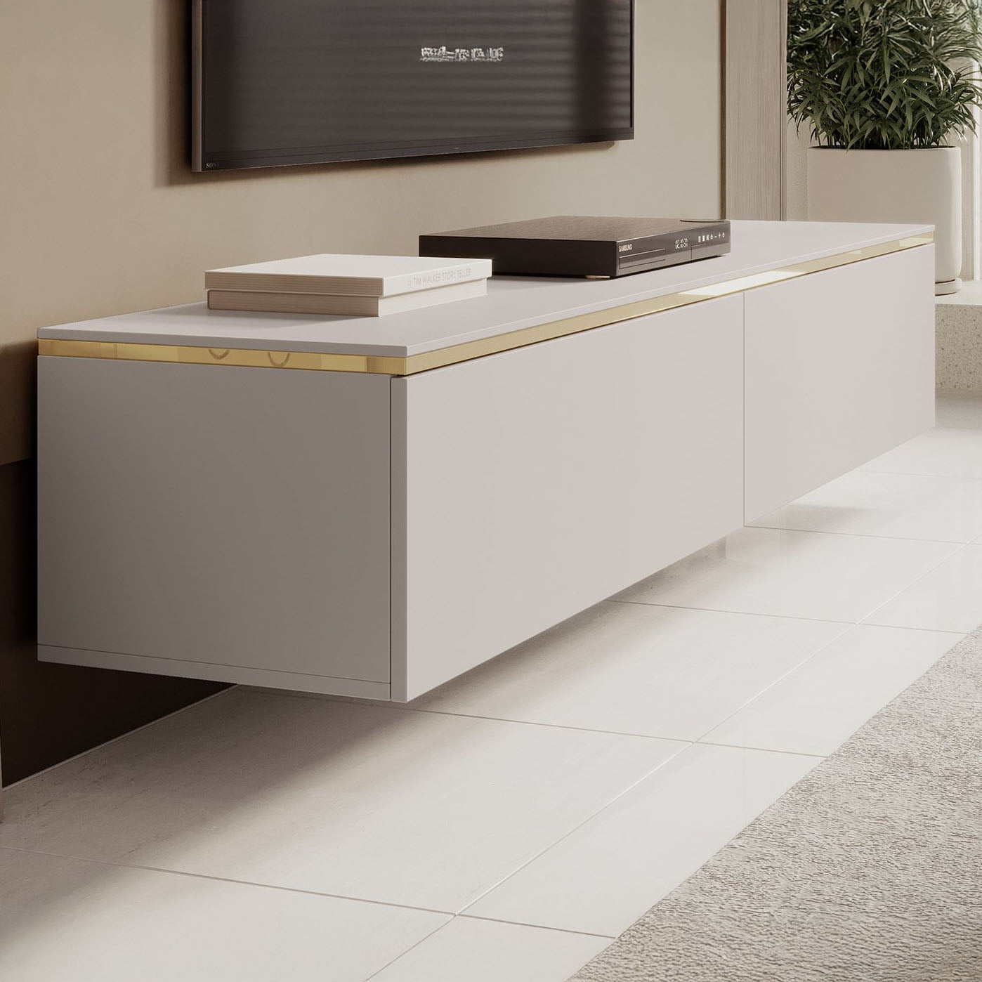 Assunta - TV-Meubel - Beige - 180 cm