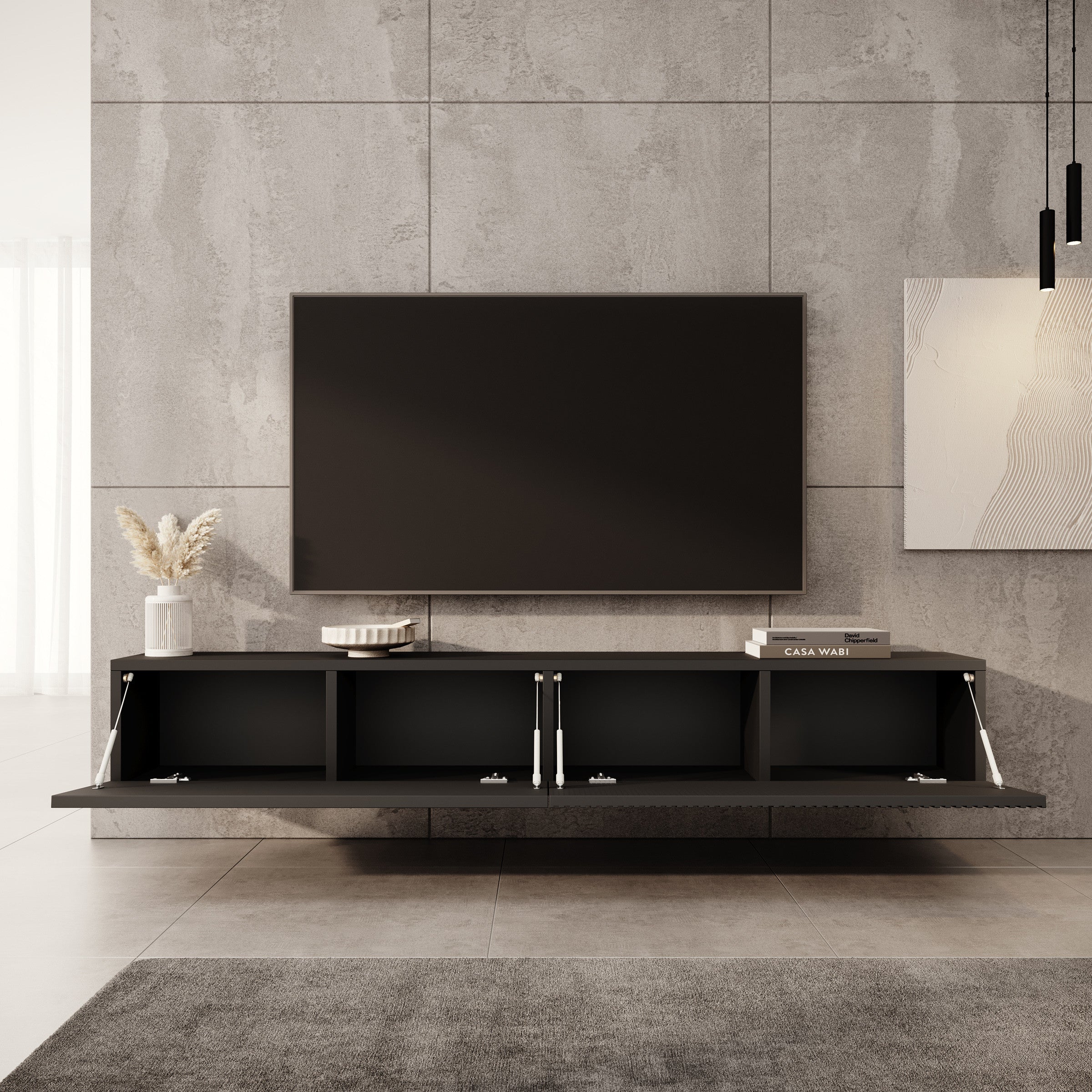 Caius - TV-Meubel - Zwart