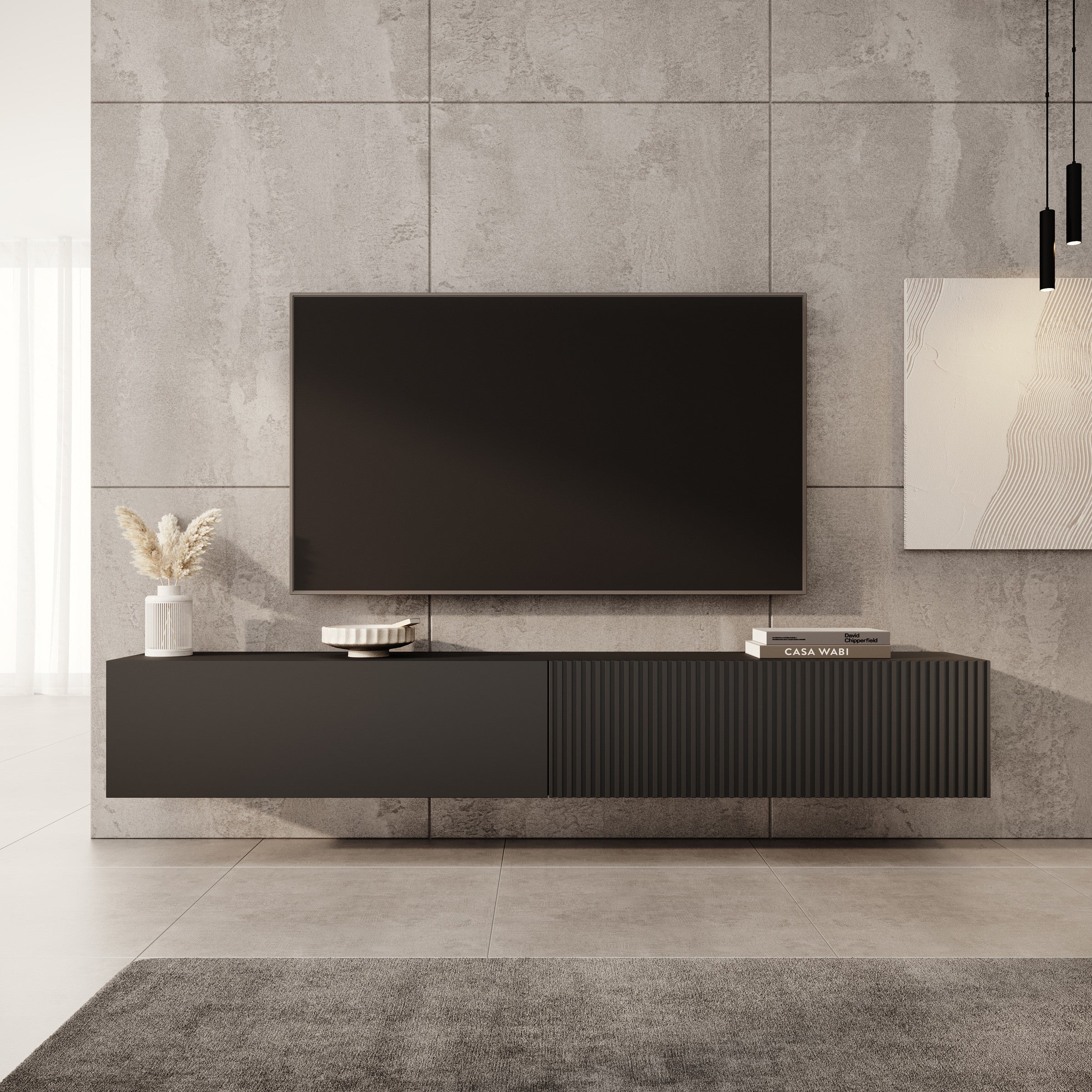 Caius - TV-Meubel - Zwart