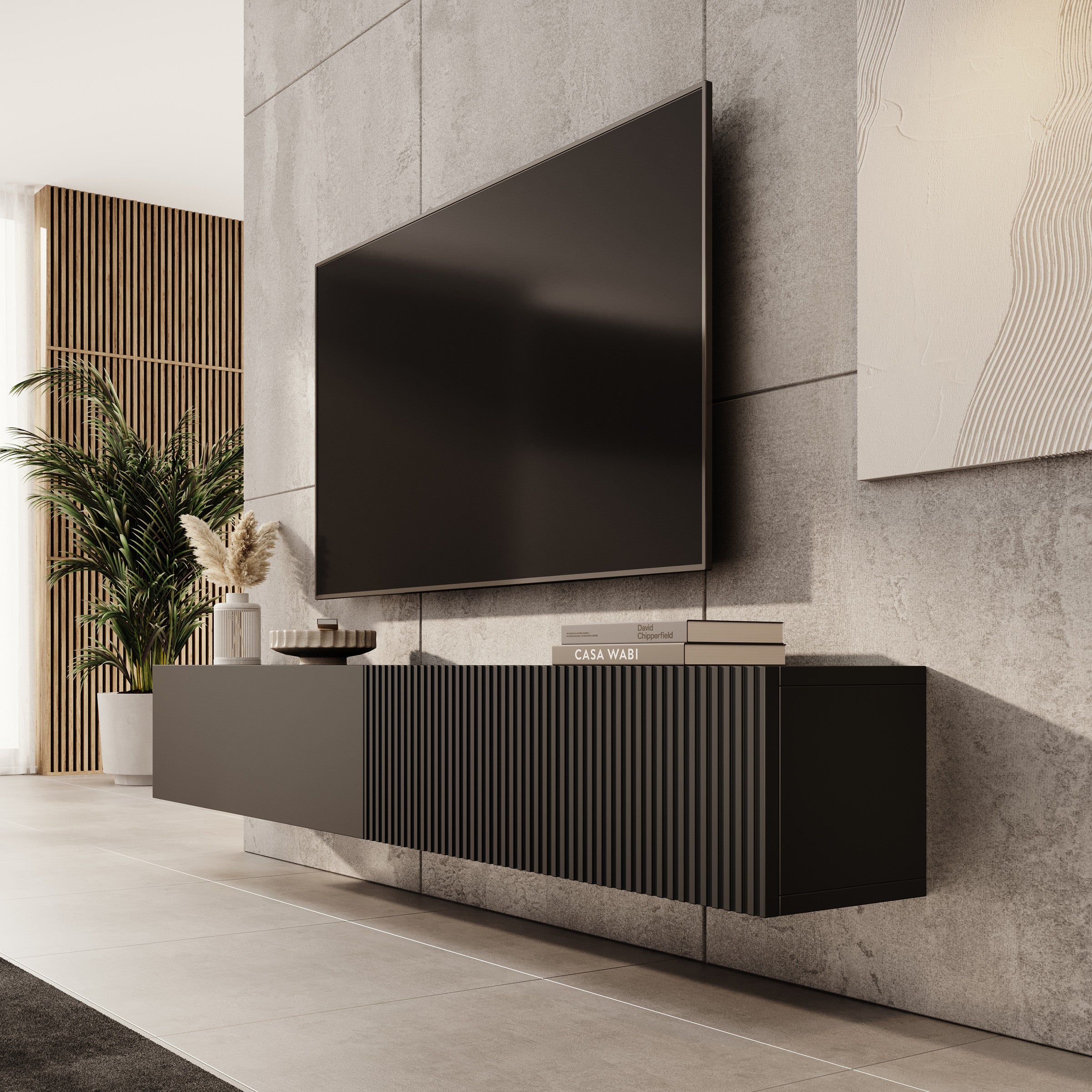 Caius - TV-Meubel - Zwart