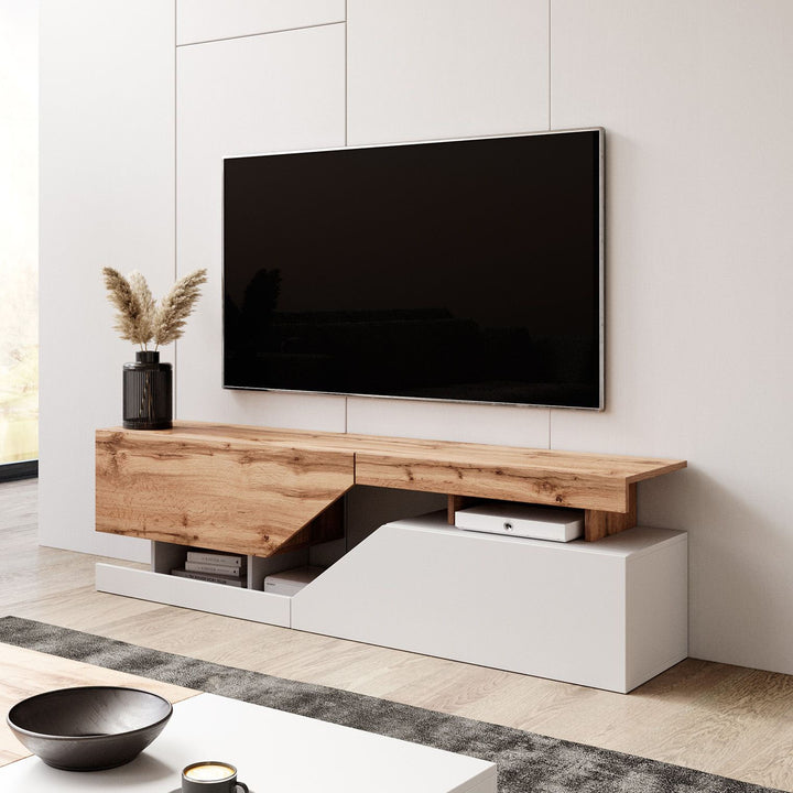 Canberra - TV-Meubel - Eiken/wit  - 160 cm