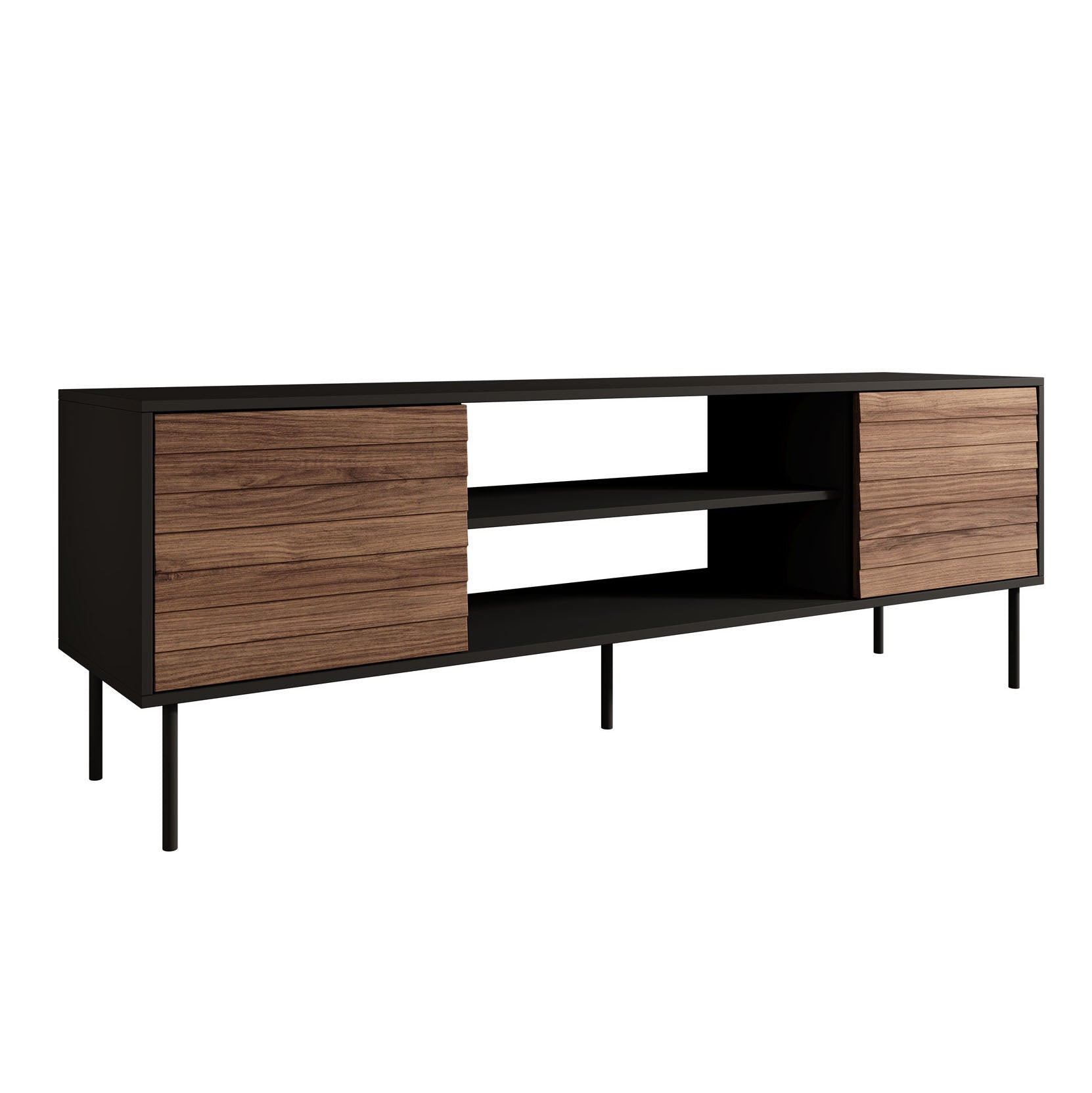 Zwevend TV Meubel Mat Zwart Fineer 180cm HO19 | Zen Lifestyle Wijchen Zwevend TV Meubel Mat Zwart Fineer 180cm HO19 | Zen Lifestyle Wijchen