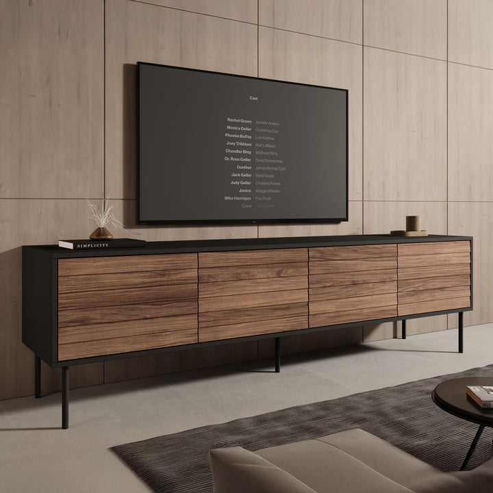 Cordoba - TV-Meubel met 4 deuren - Eiken - 200x40x55 cm