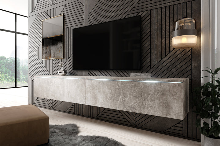 Dixon - TV-Meubel - Betonlook  - 180 cm