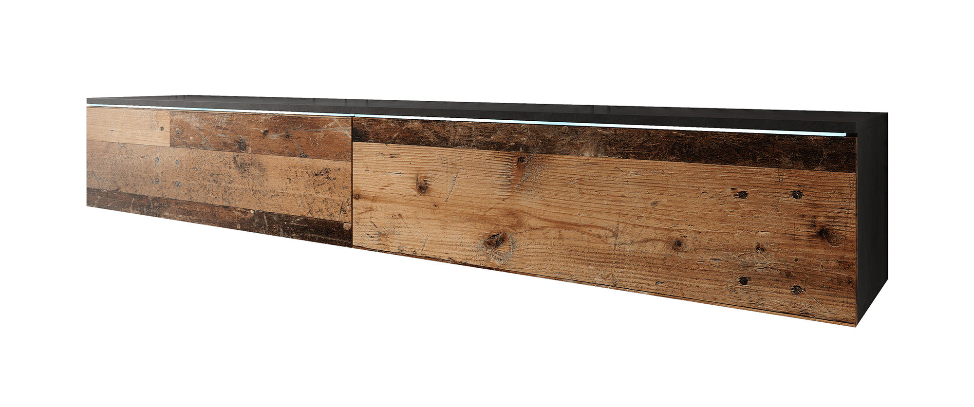 Dixon - TV-Meubel - Old wood/antraciet  - 180 cm