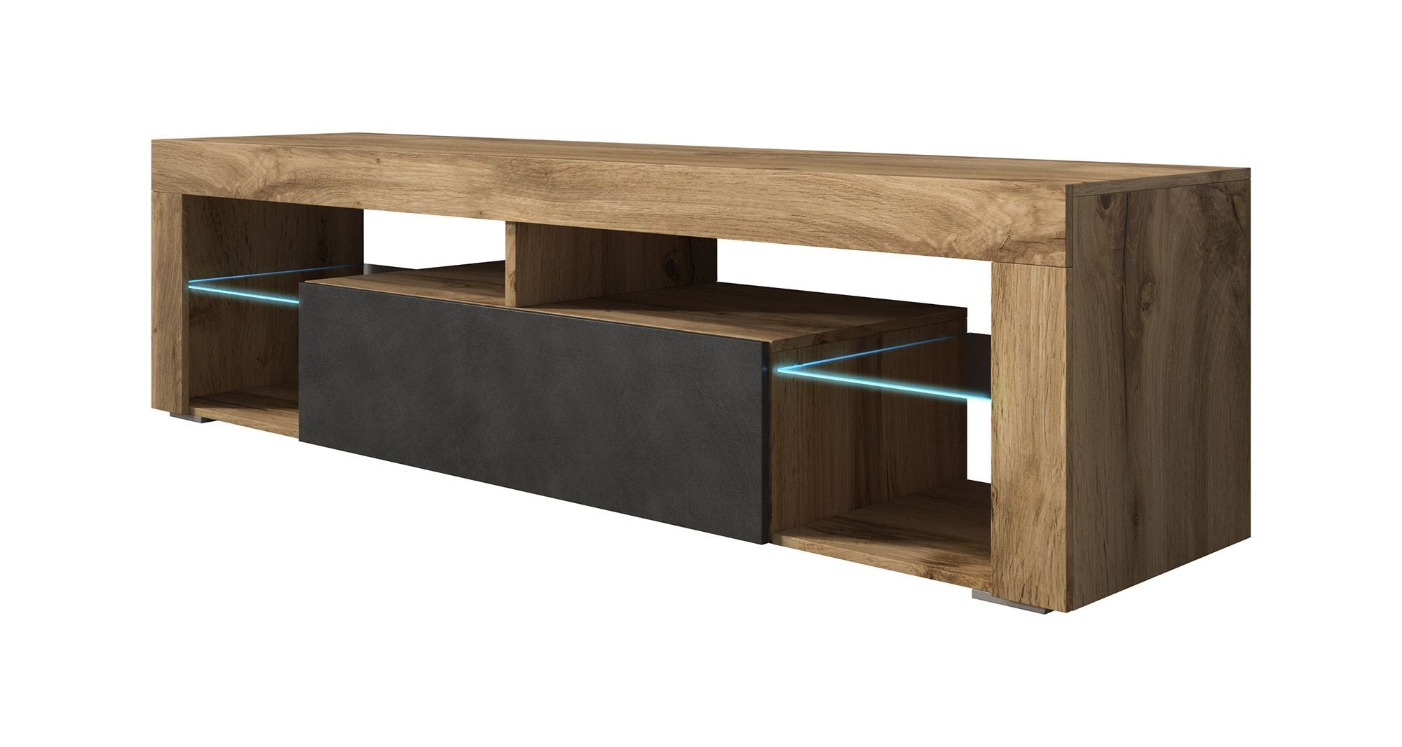 Fancy - TV-Meubel - Grijs/eiken  - 140 cm