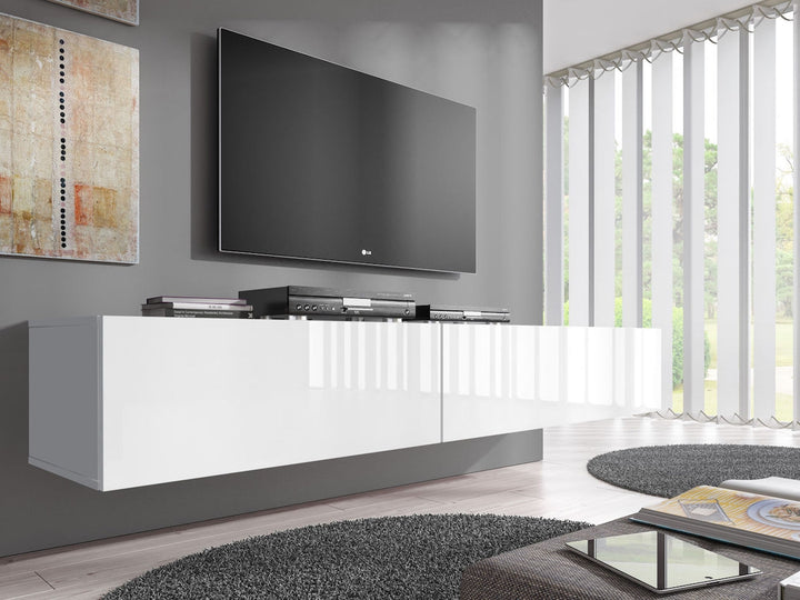Flame - TV-Meubel - Wit - 200 cm