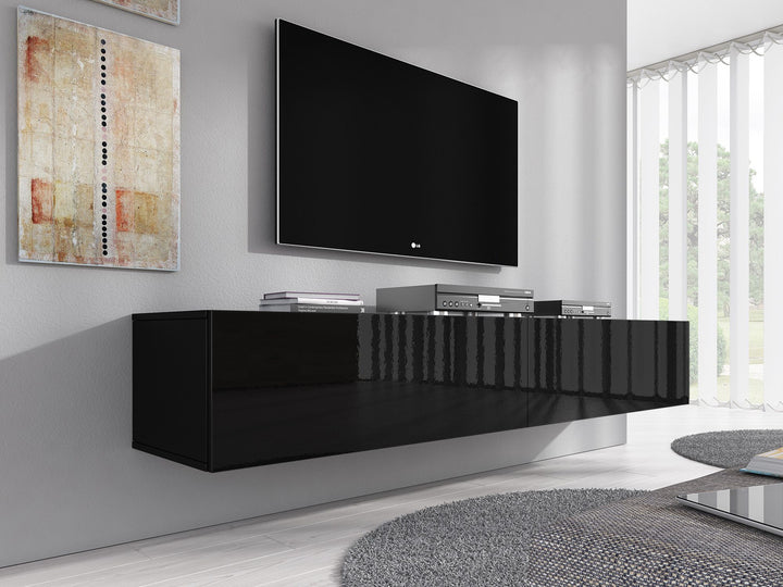 Flame XL - TV-Meubel - Zwart  - 180 cm